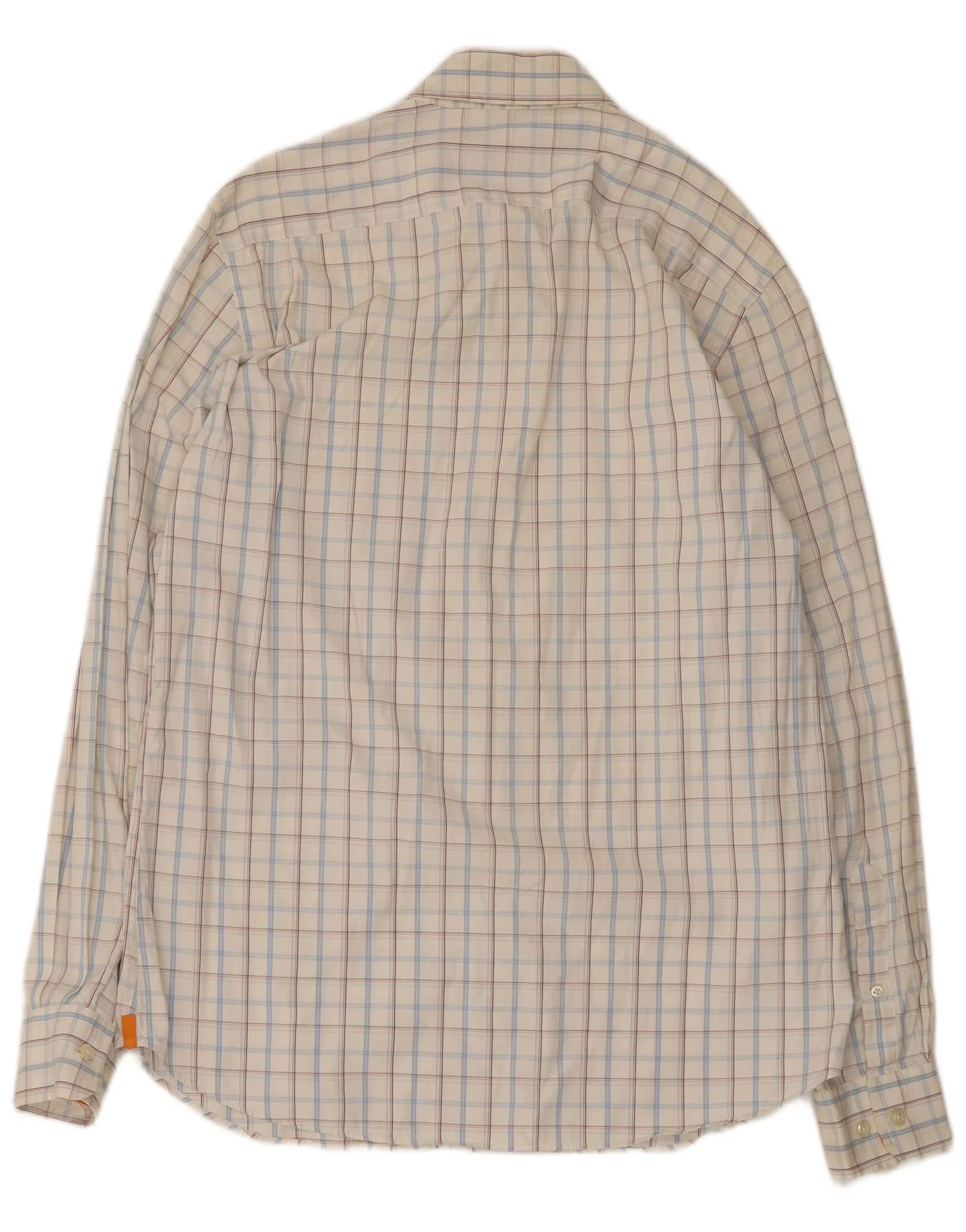 Massimo Dutti Mens Shirt Large White Check - Image 2