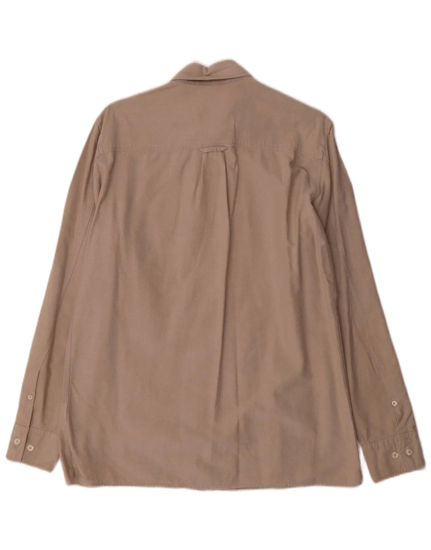 Massimo Dutti Mens Shirt Medium Beige Cotton - Image 2