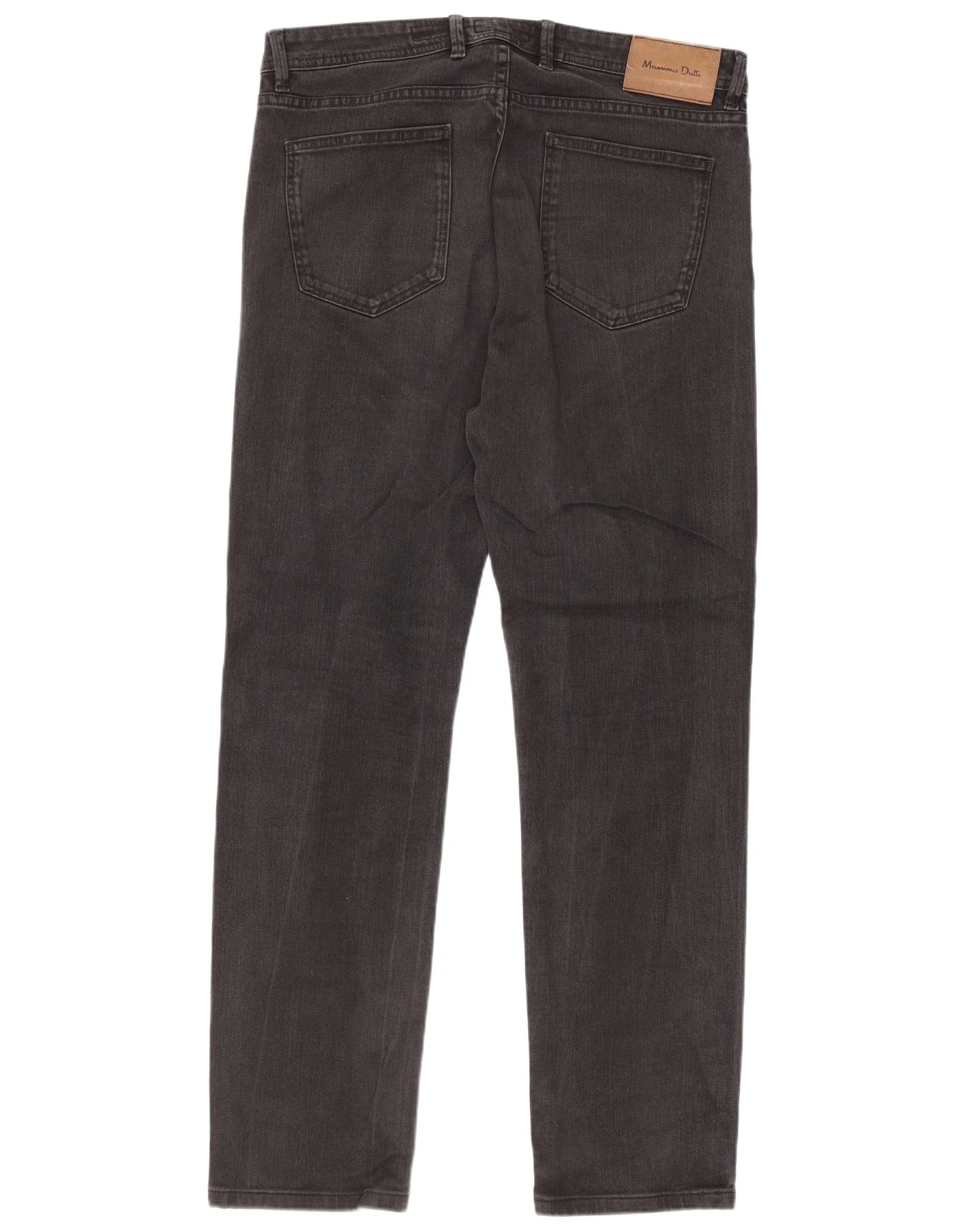 Massimo Dutti Mens Slim Jeans EU 42 Large W32 L30 Grey Cotton - Image 2