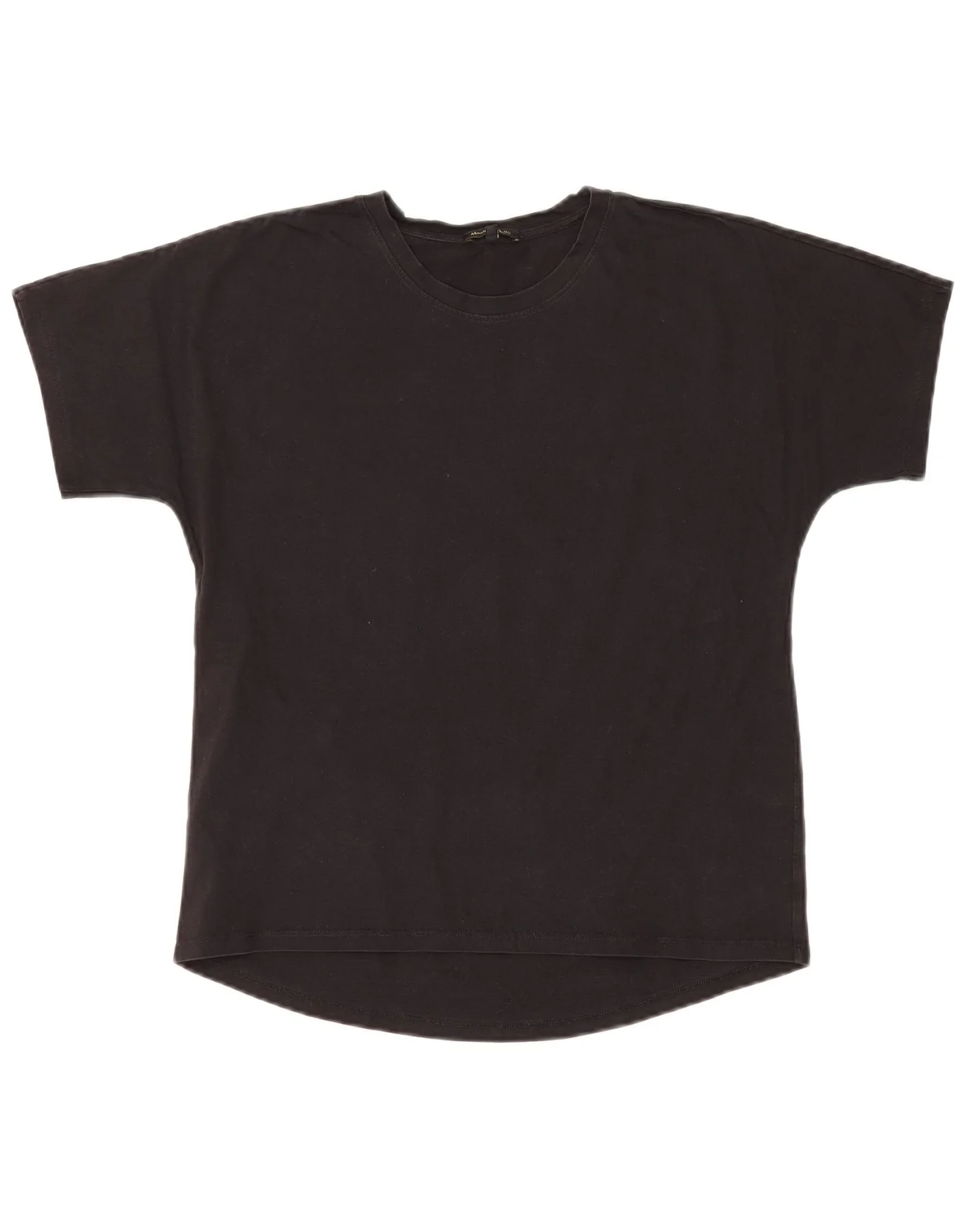 Massimo Dutti Mens T-Shirt Top Small Black Cotton