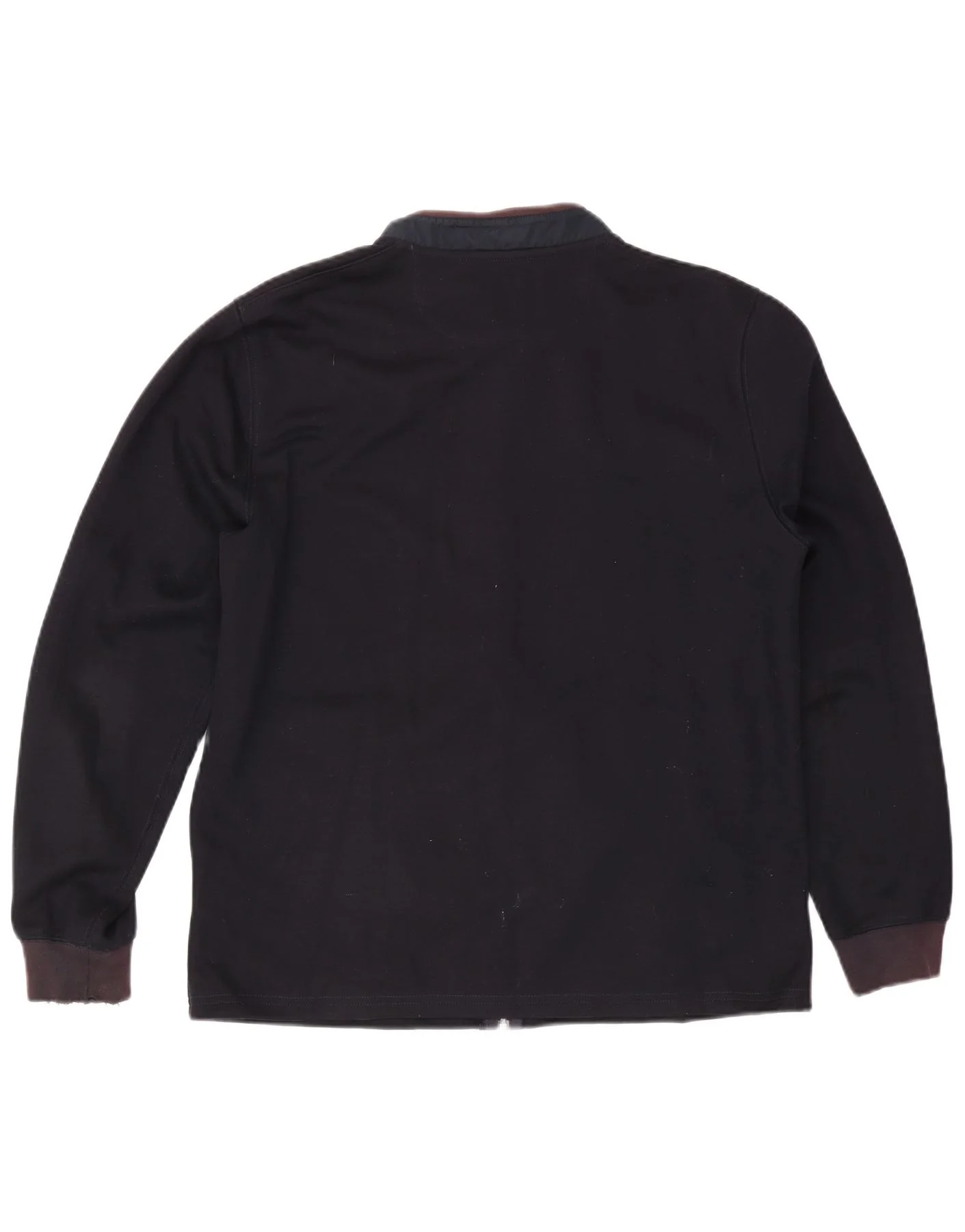 Massimo Dutti Mens Tracksuit Top Jacket XL Navy Blue Colourblock Cotton - Image 2