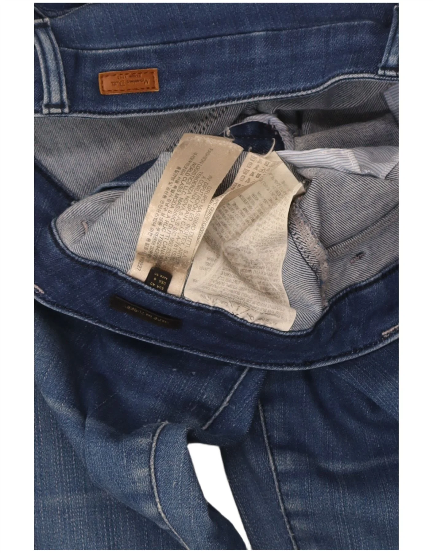 Massimo Dutti Womens Flared Jeans EU 40 Medium W30 L33 Blue Cotton - Image 3