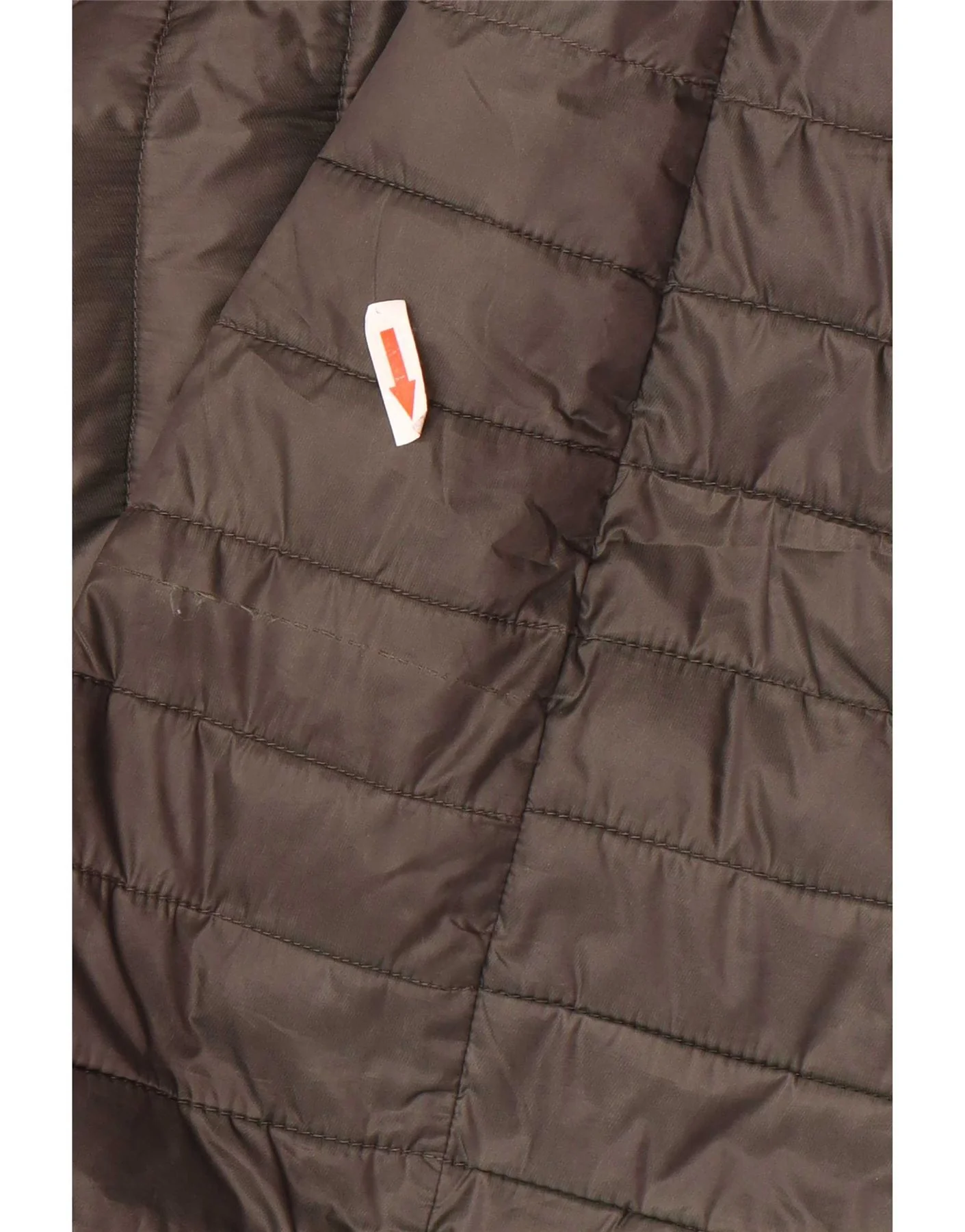 Massimo Dutti Womens Hooded Padded Coat UK 10 Small Khaki Polyester - Image 3