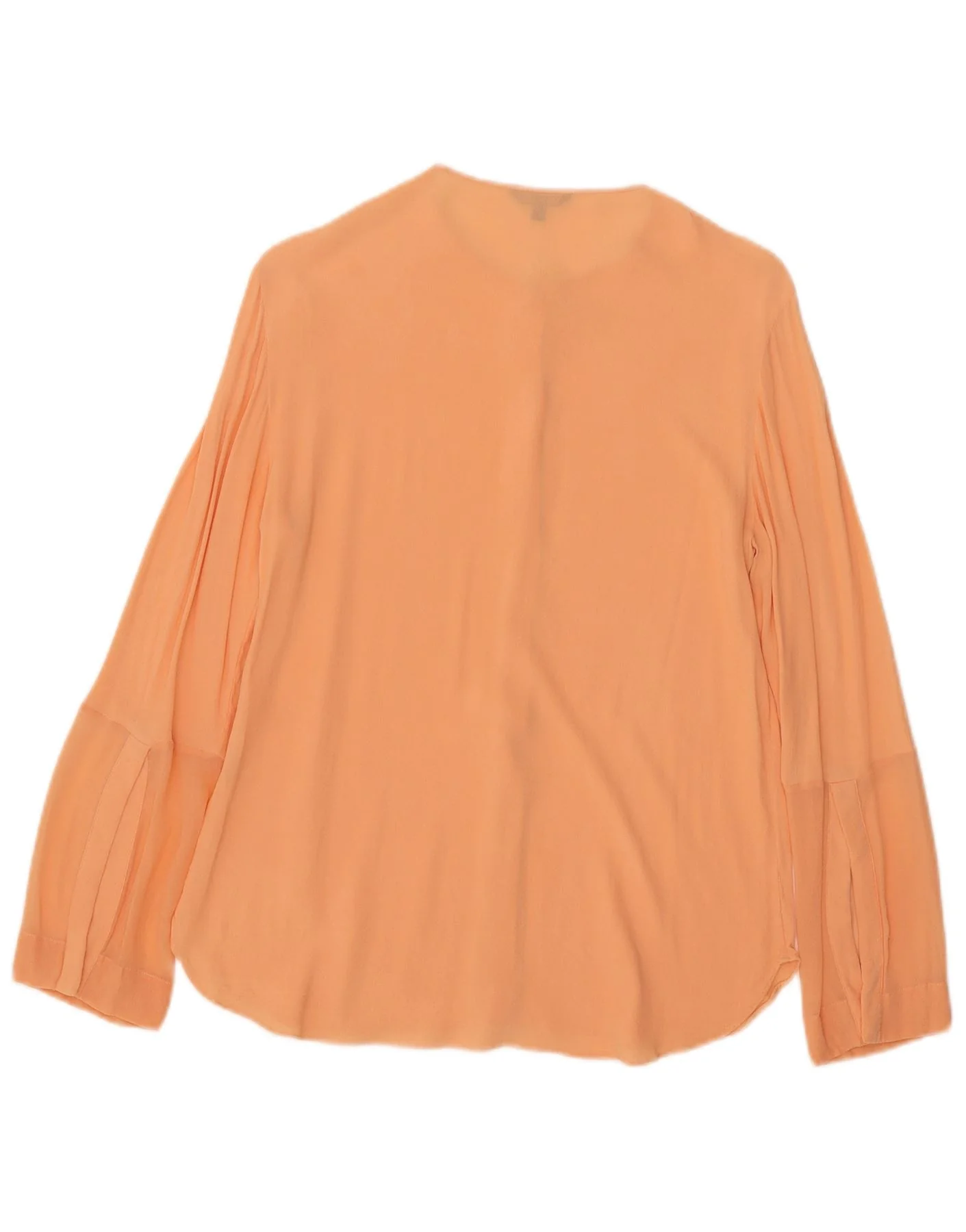 Massimo Dutti Womens See Through Shirt Blouse EU 40 Medium Orange - Image 2
