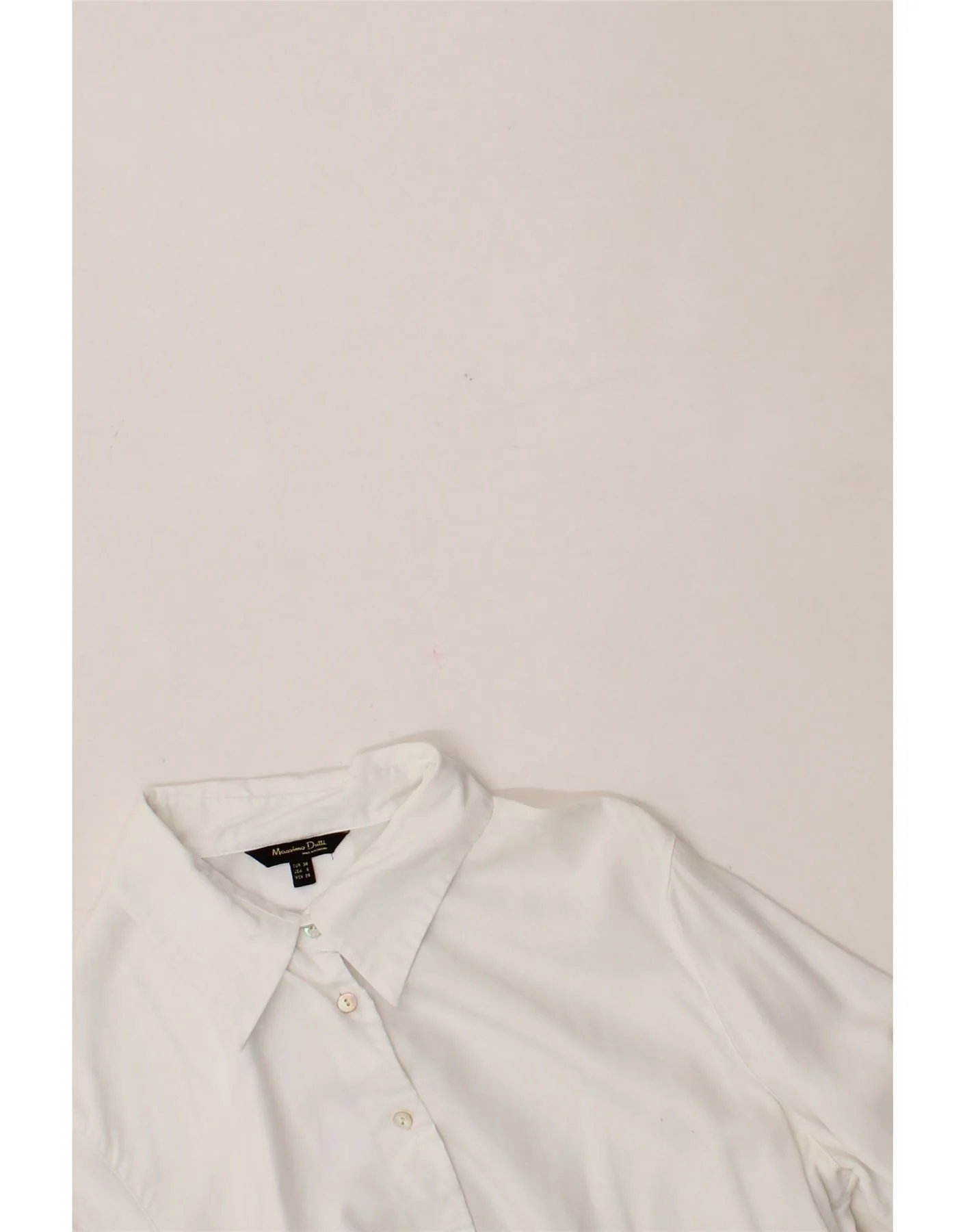 MASSIMO DUTTI Womens Shirt EU 38 Small White Lyocell - Image 4