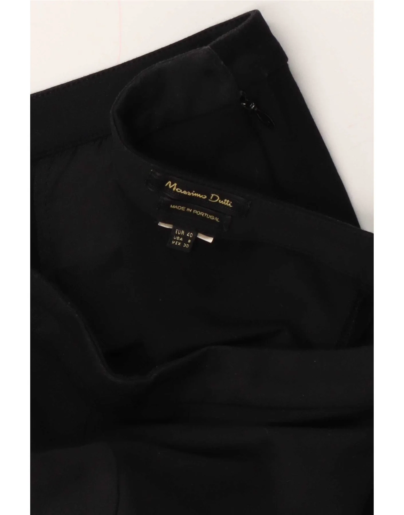 Massimo Dutti Womens Skinny Cropped Trousers EU 40 Medium W30 L24 Black - Image 3