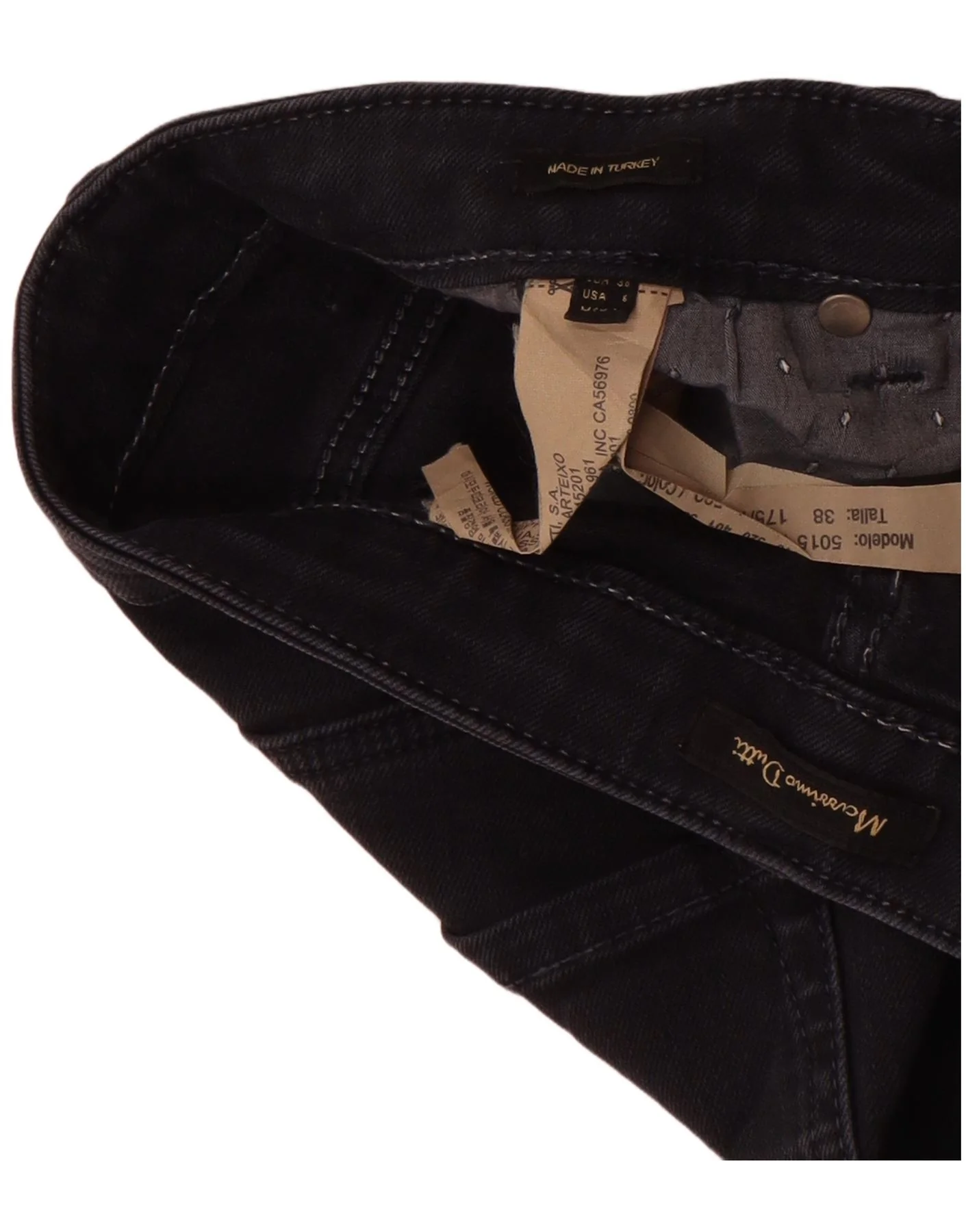 Massimo Dutti Womens Slim Jeans EU 38 Small W28 L30 Navy Blue Cotton - Image 3