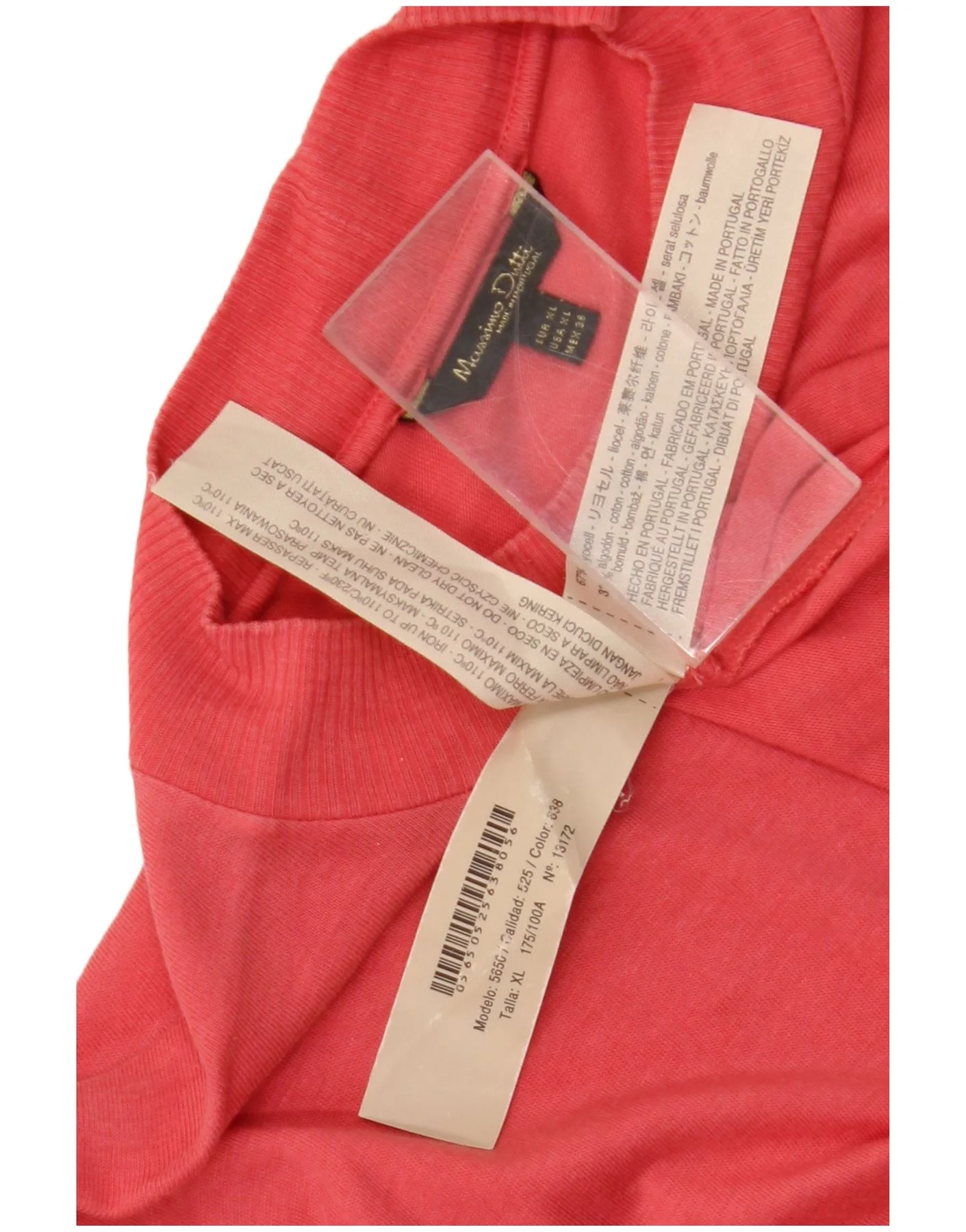 Massimo Dutti Womens Top Long Sleeve UK 18 XL Pink Lyocell - Image 3
