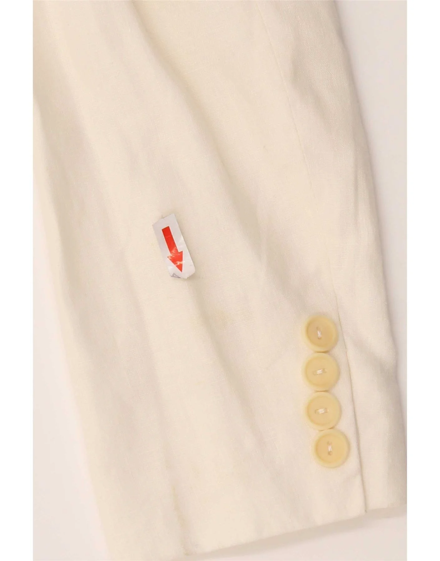 Max & Co. Womens 3 Button Blazer Jacket UK 8 Small White Linen - Image 3