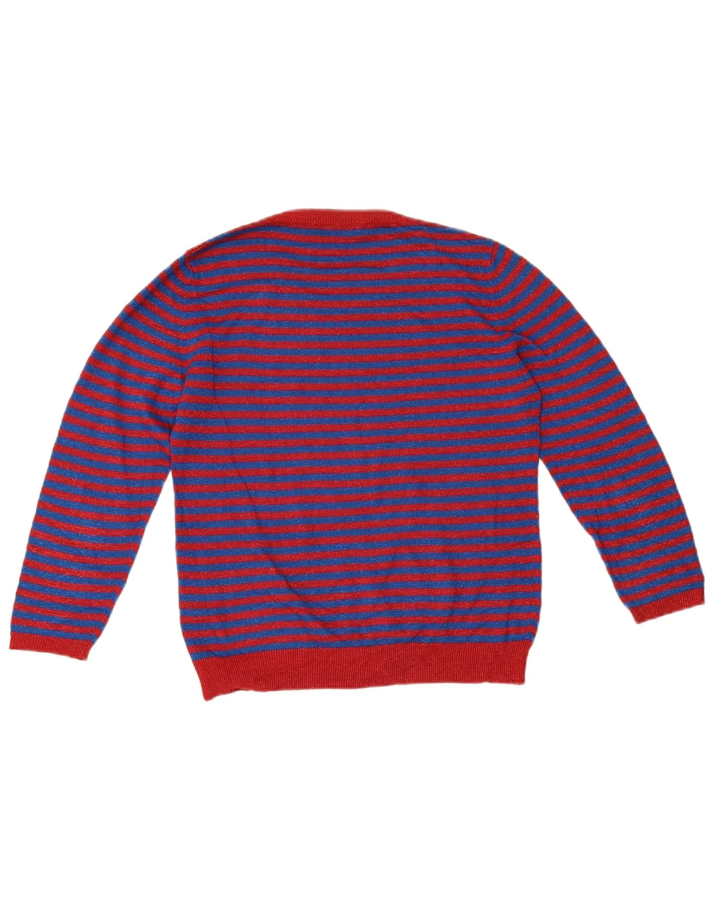 Max Mara Womens Weekend Jumper Sweater UK 12 Medium Blue Striped - Image 2