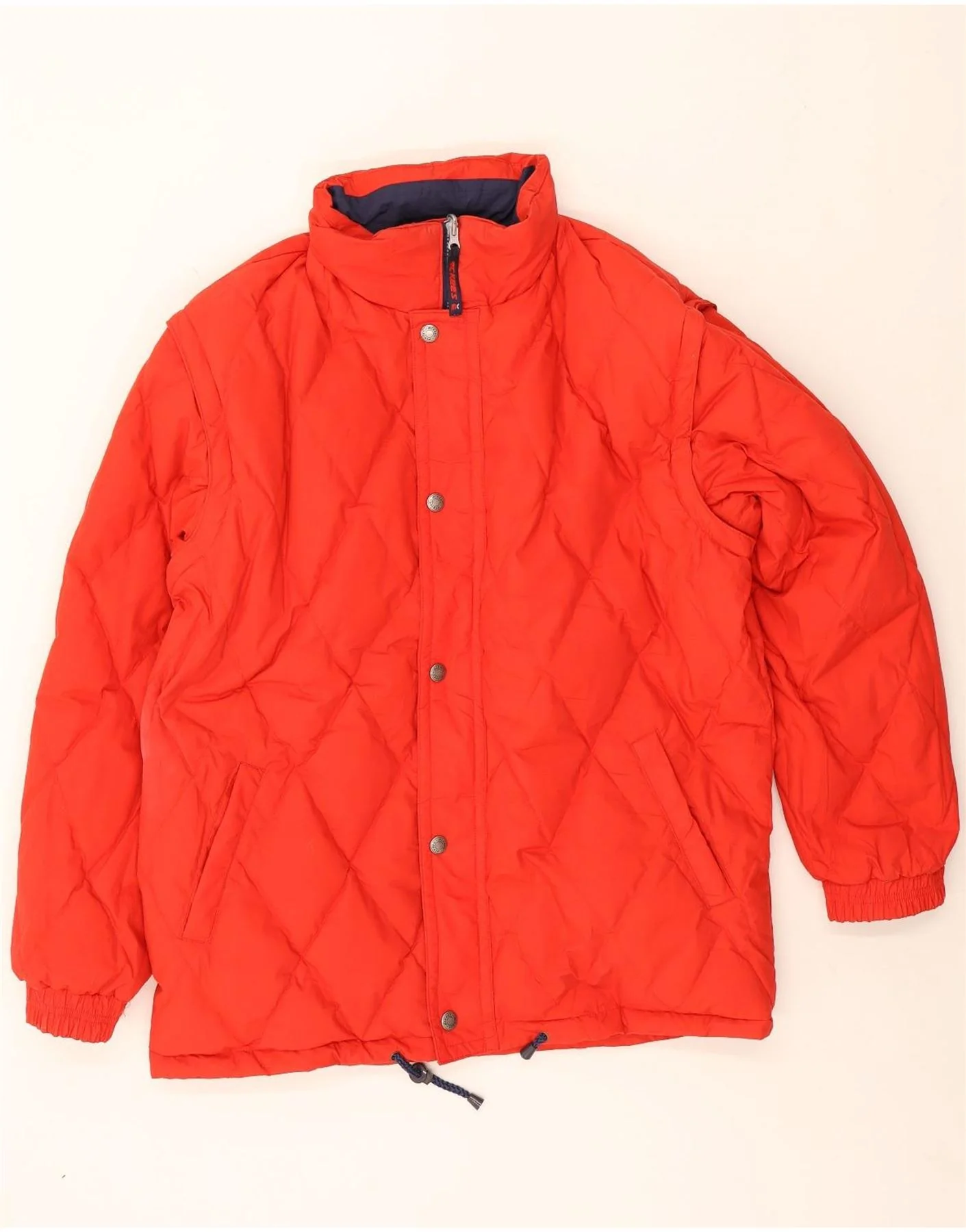 MC Kee's Mens Loose Fit Hooded Ski Jacket UK 38 Medium Red Colourblock - Image 3
