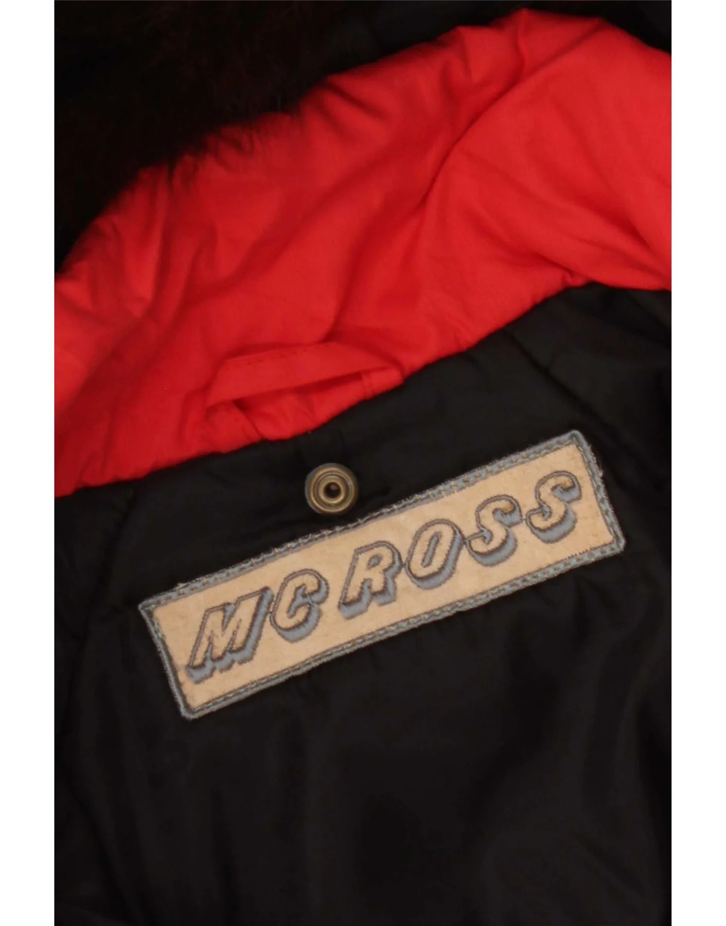 MC Ross Womens Hooded Oversized Windbreaker Jacket IT 40 Small Red - Image 3