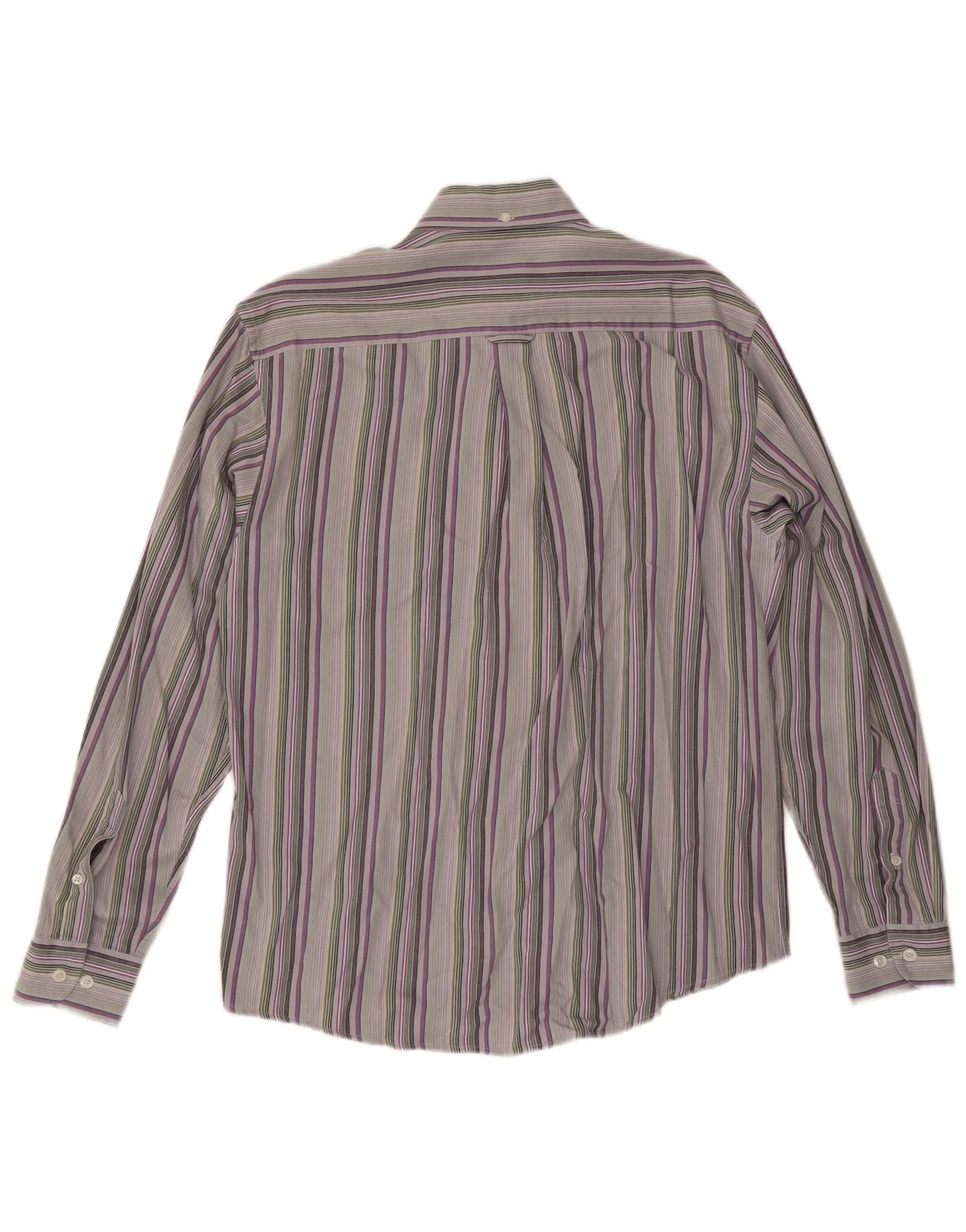 McGregor Mens Shirt Medium Grey Striped Cotton - Image 2