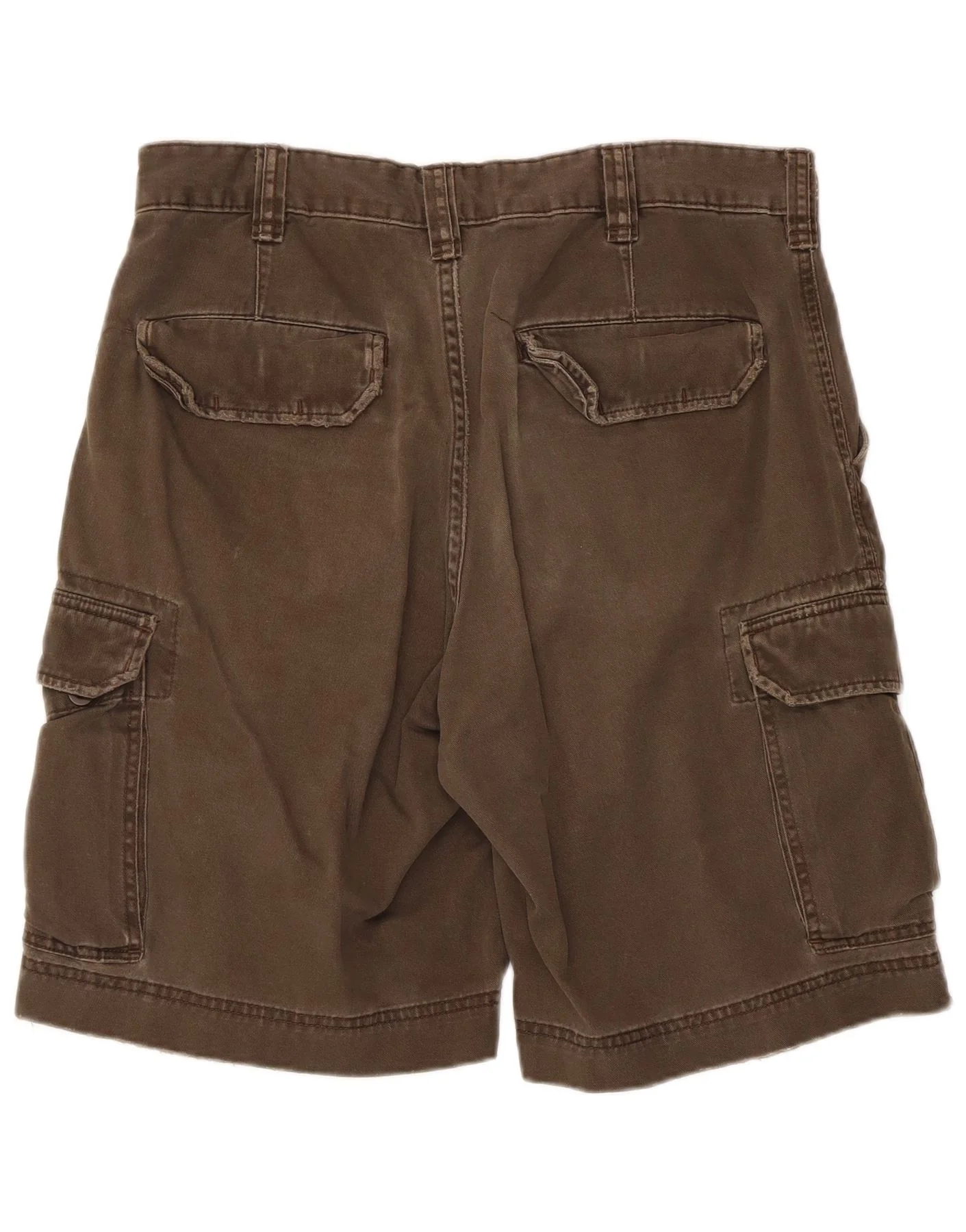 Merona Mens Cargo Shorts W32 Medium Brown Cotton - Image 2