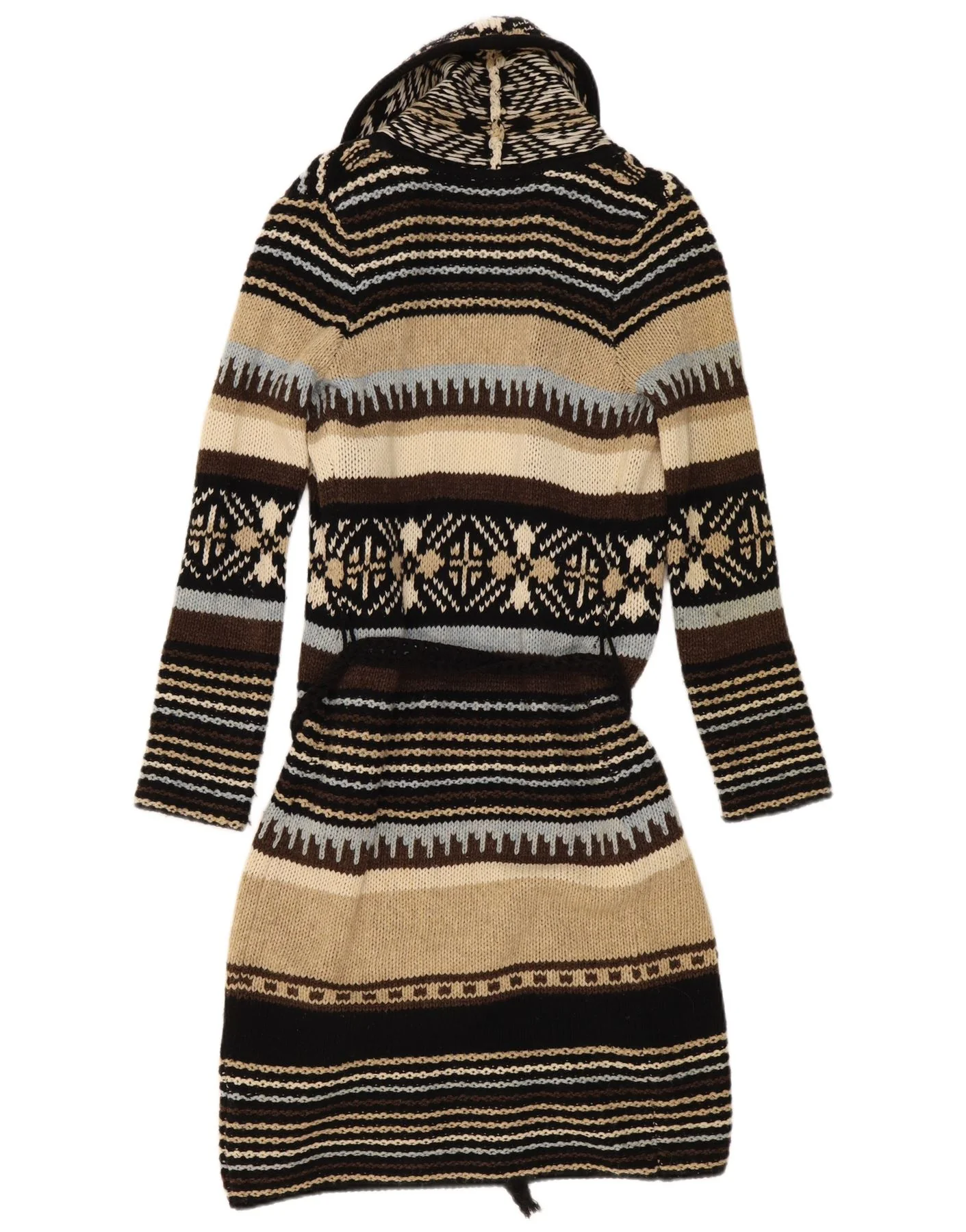 Mexx Womens Longline Cardigan Sweater UK 6 XS Multicoloured Striped - Image 2