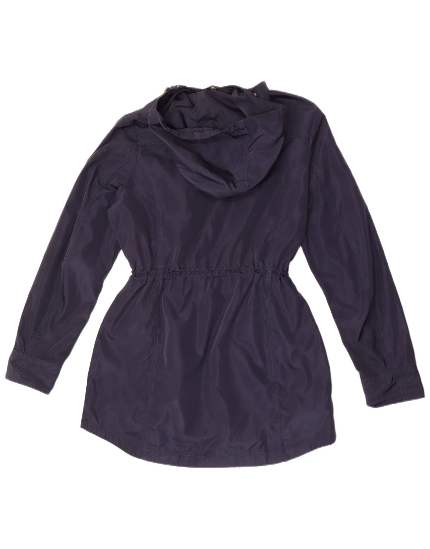 Michael Kors Womens Hooded Utility Jacket UK 10 Small Navy Blue Polyester - Image 2