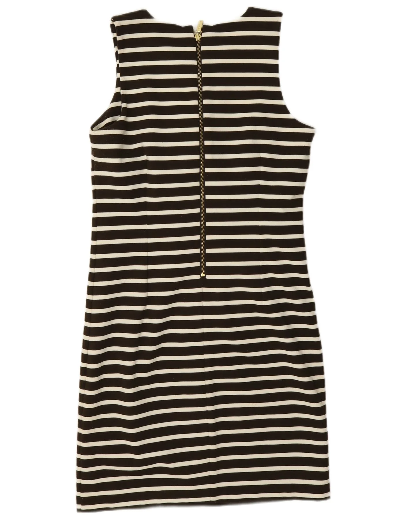 Michael Kors Womens Sleeveless Sheath Dress UK 10 Small Black Striped - Image 2