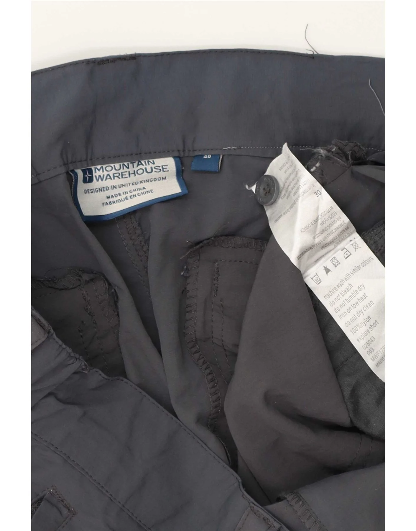 Mountain Warehouse Mens Cargo Shorts W40 XL Grey Nylon - Image 4