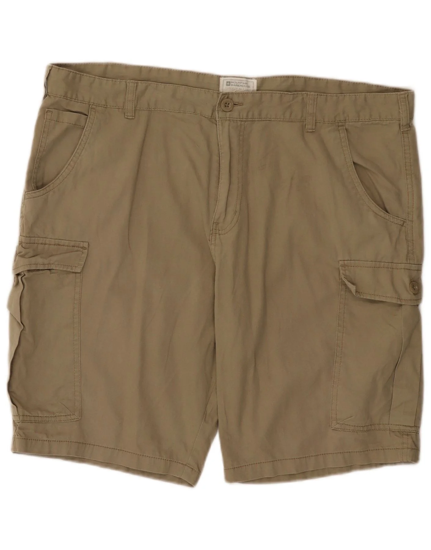 Mountain Warehouse Mens Cargo Shorts W40 XL Khaki Cotton