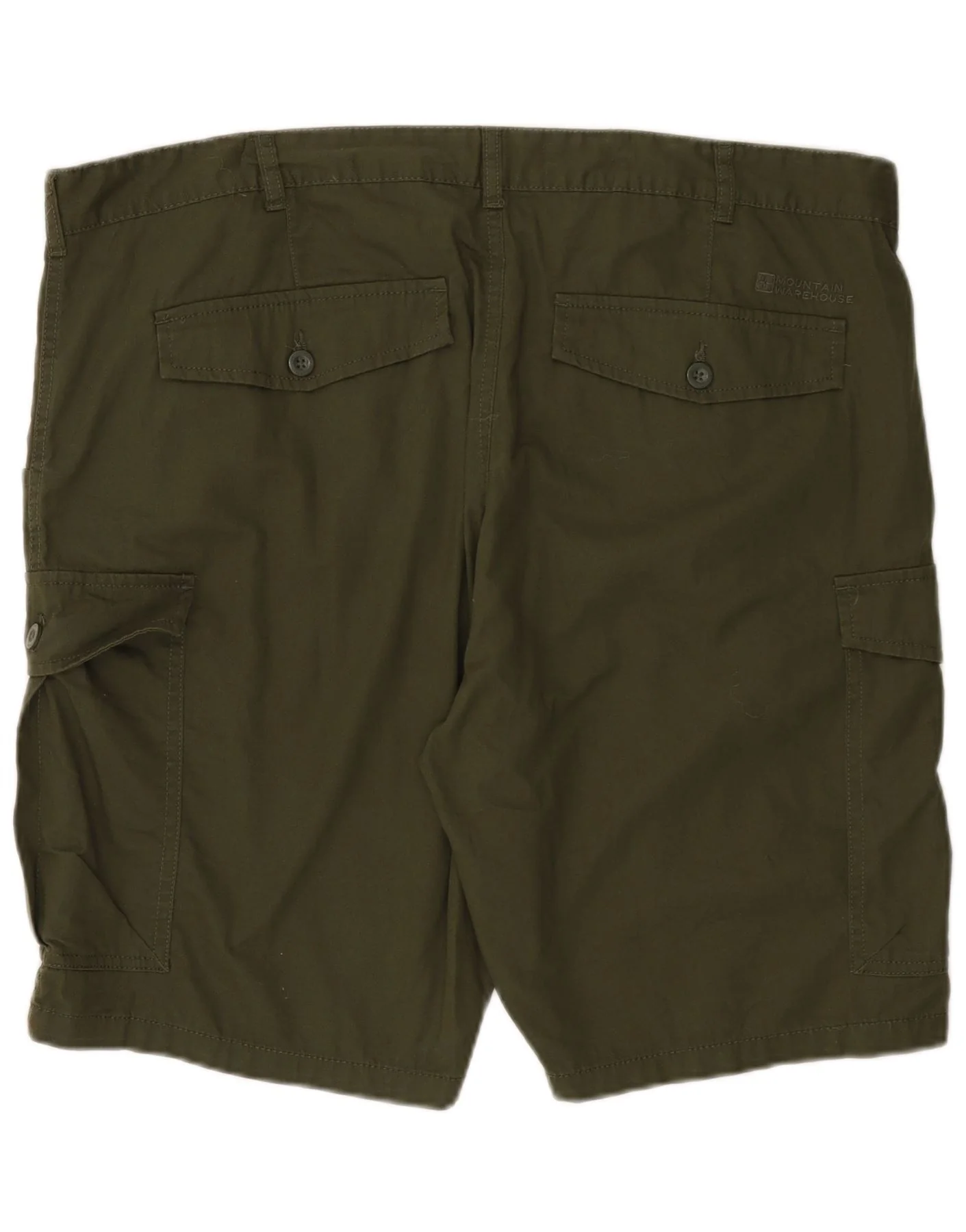 Mountain Warehouse Mens Cargo Shorts W42 2XL Green Cotton - Image 2