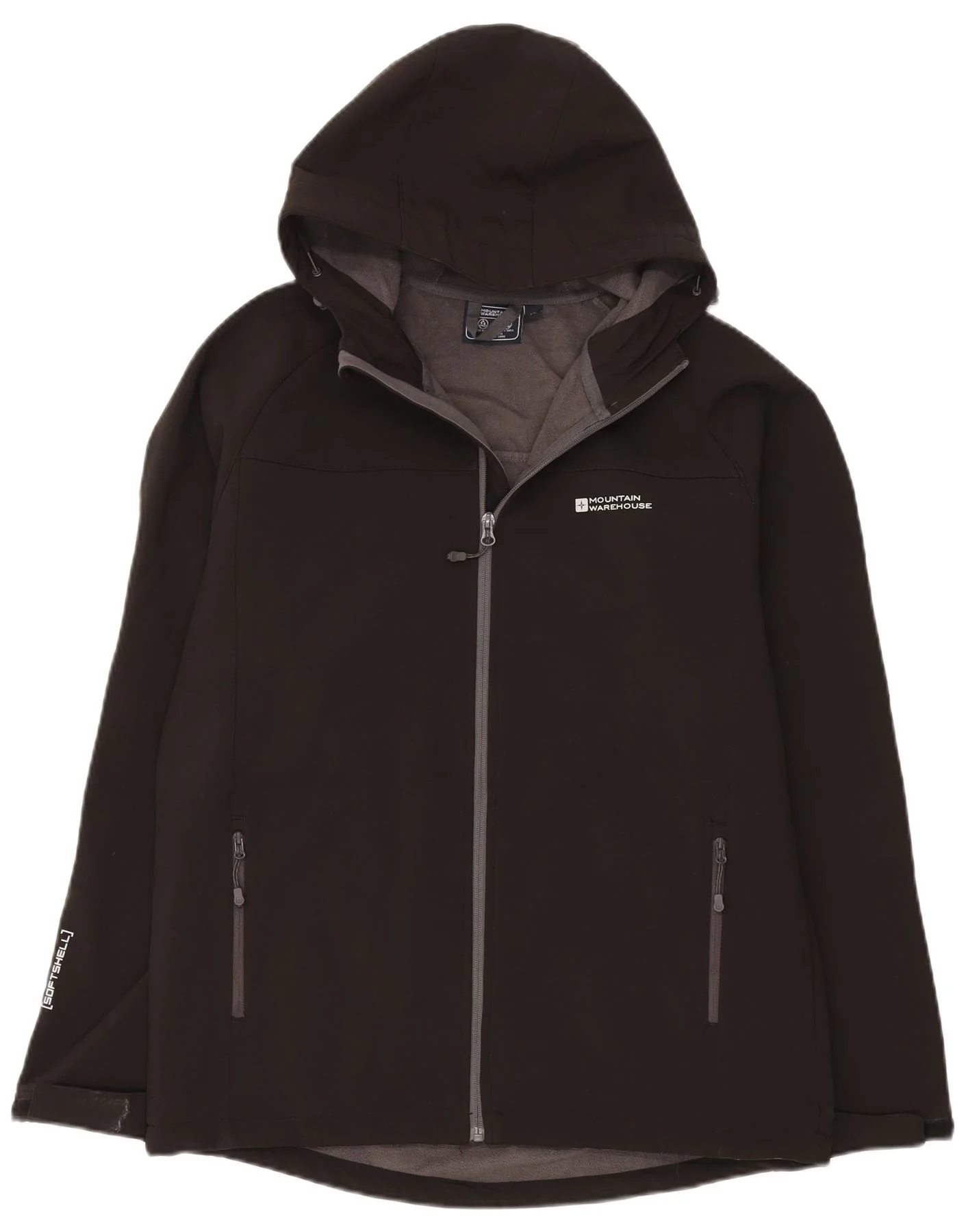 Mountain Warehouse Mens Hooded Windbreaker Jacket UK 40 Large Black