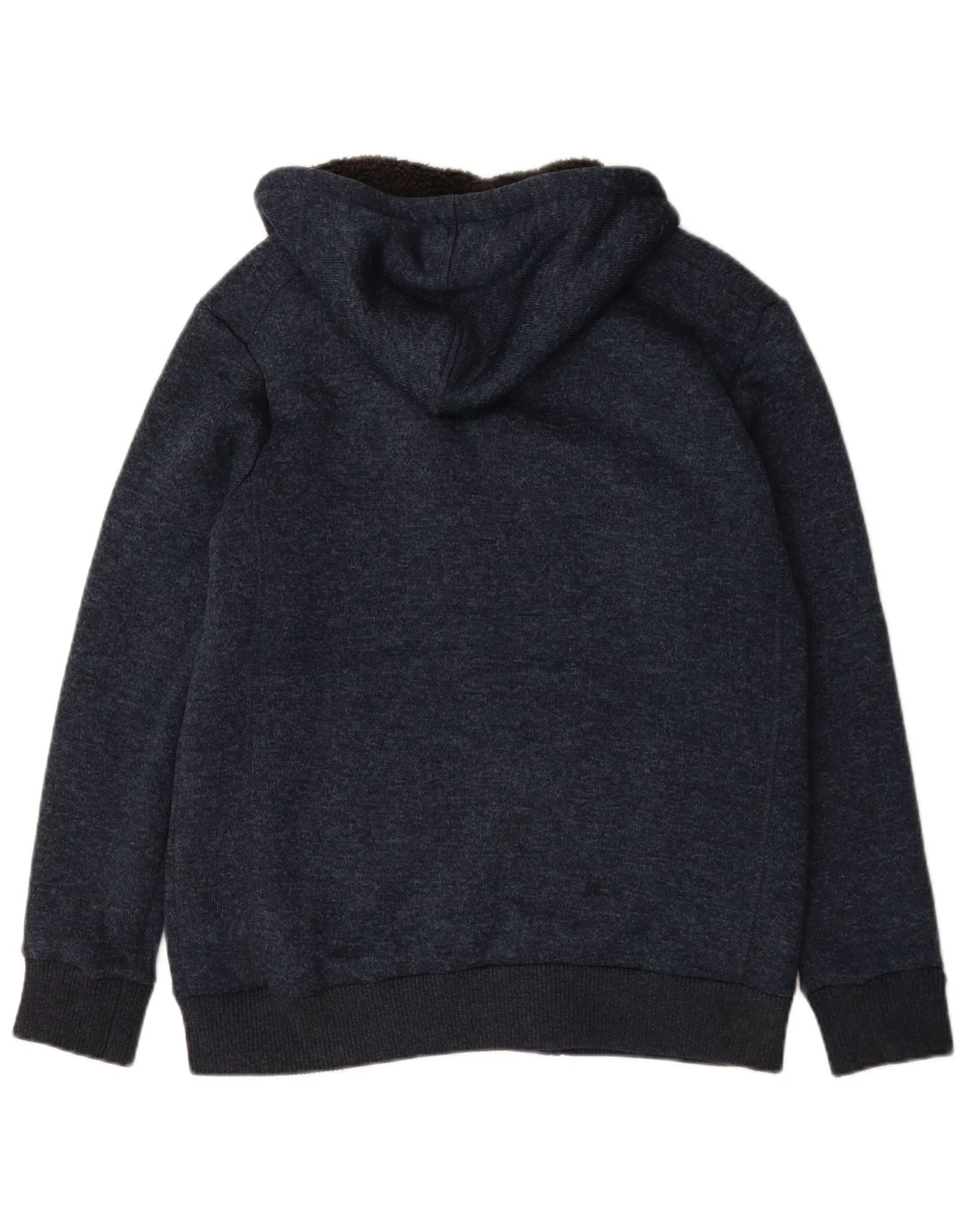 Mountain Warehouse Mens Knit Bomber Jacket UK 40 Large Navy Blue Flecked - Image 2