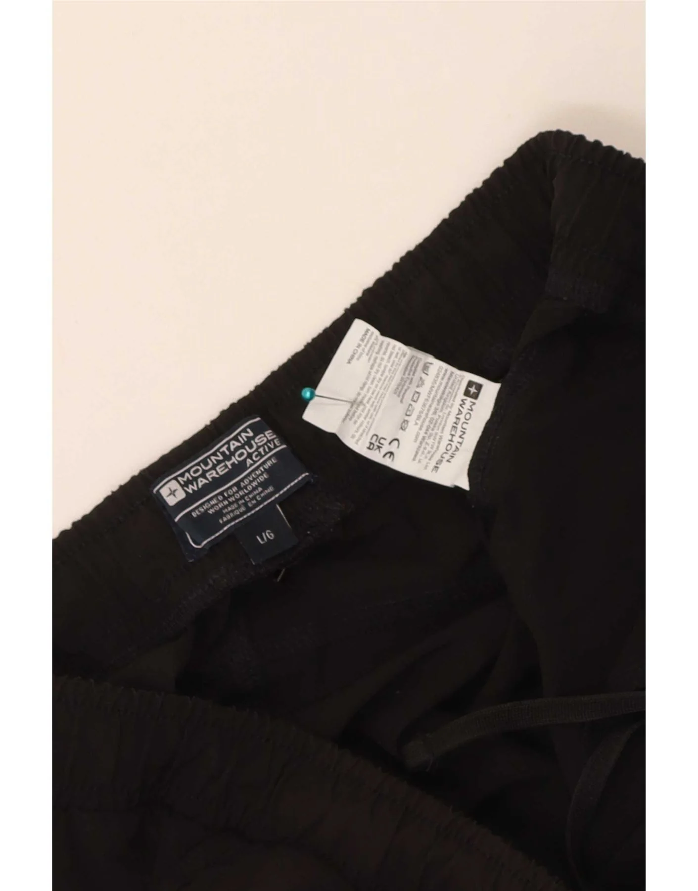 Mountain Warehouse Mens Sport Shorts Large Black Polyester - Image 3