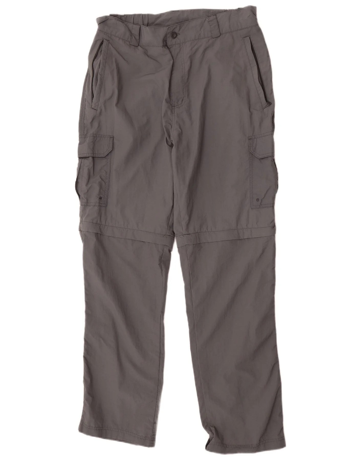 Mountain Warehouse Mens Straight Cargo Trousers W34 L31 Grey Nylon