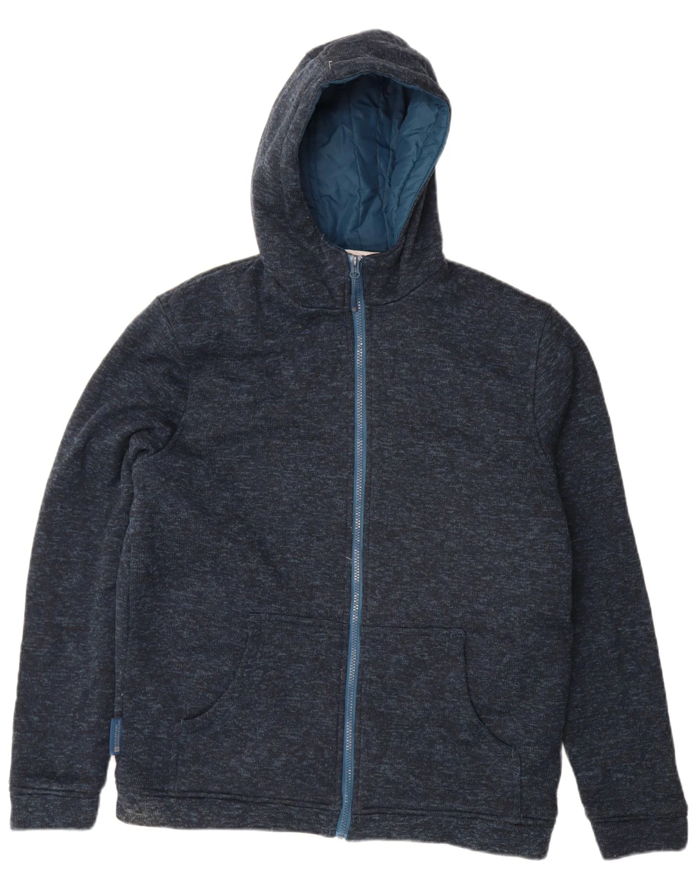 Mountain Warehouse Mens Zip Hoodie Sweater Large Navy Blue Flecked