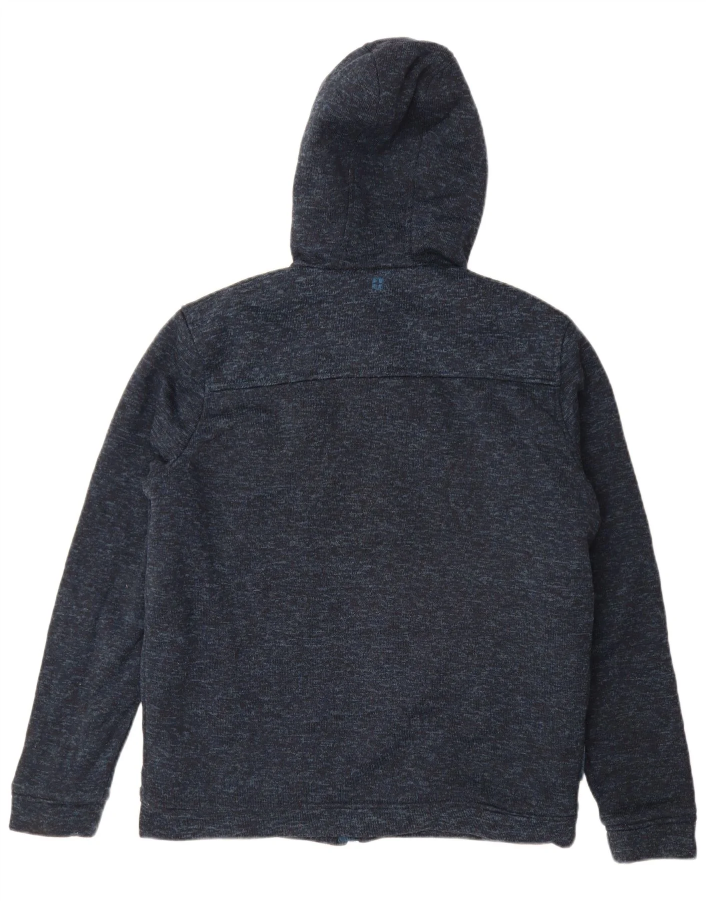 Mountain Warehouse Mens Zip Hoodie Sweater Large Navy Blue Flecked - Image 2