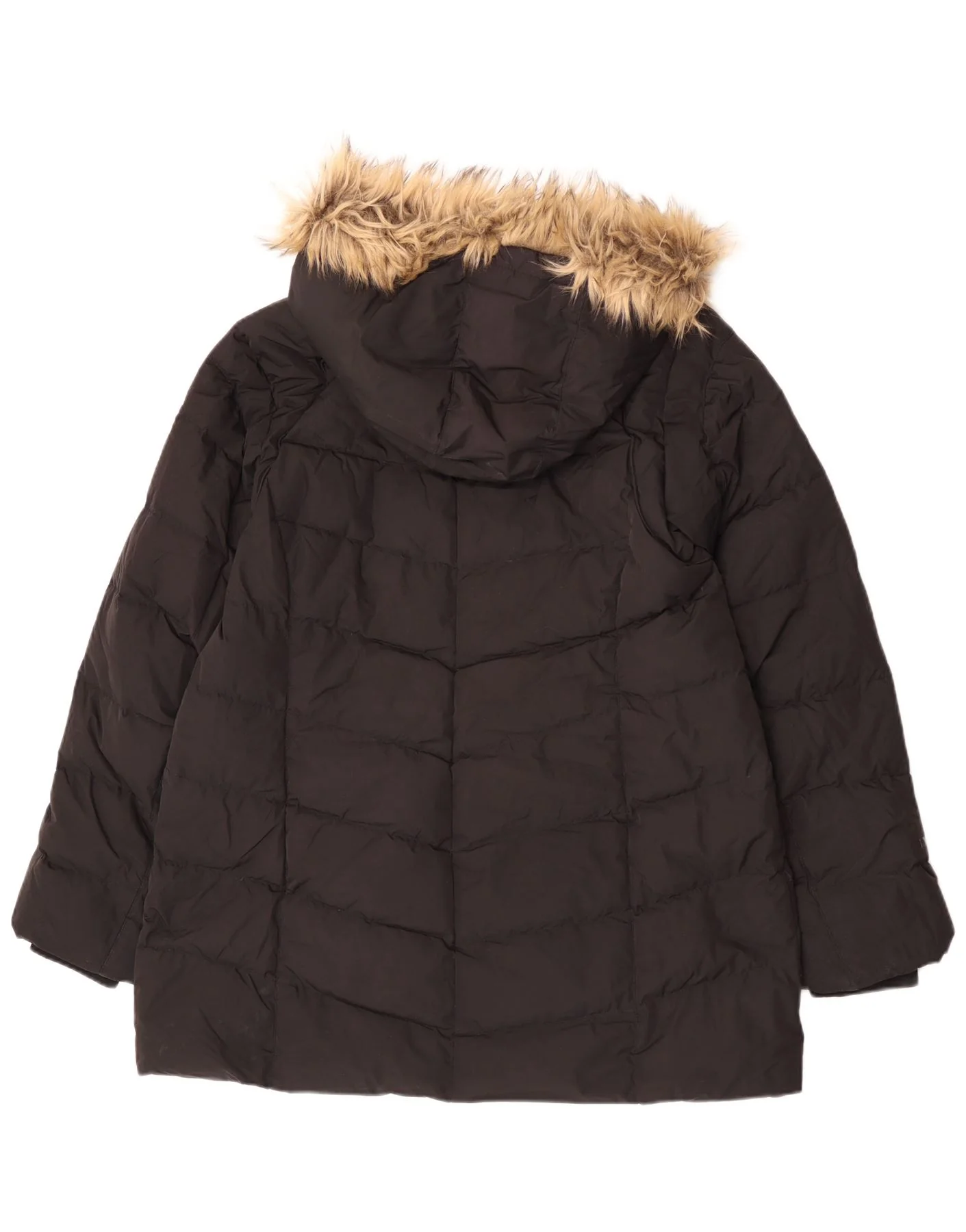 Mountain Warehouse Womens Hooded Padded Coat UK 18 XL Black Polyester - Image 2