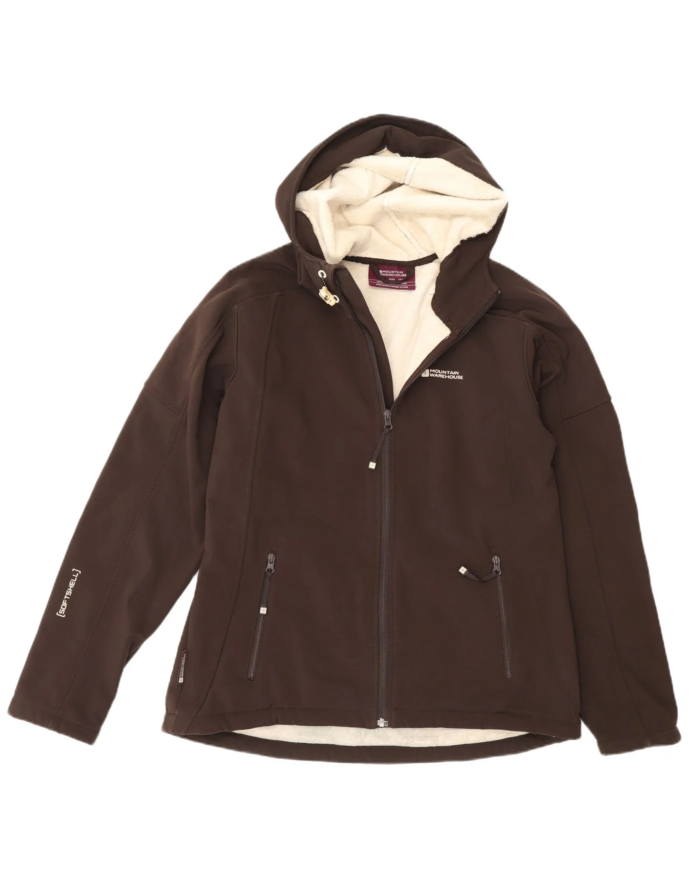 Mountain Warehouse Womens Hooded Windbreaker Jacket UK 14 Large Brown