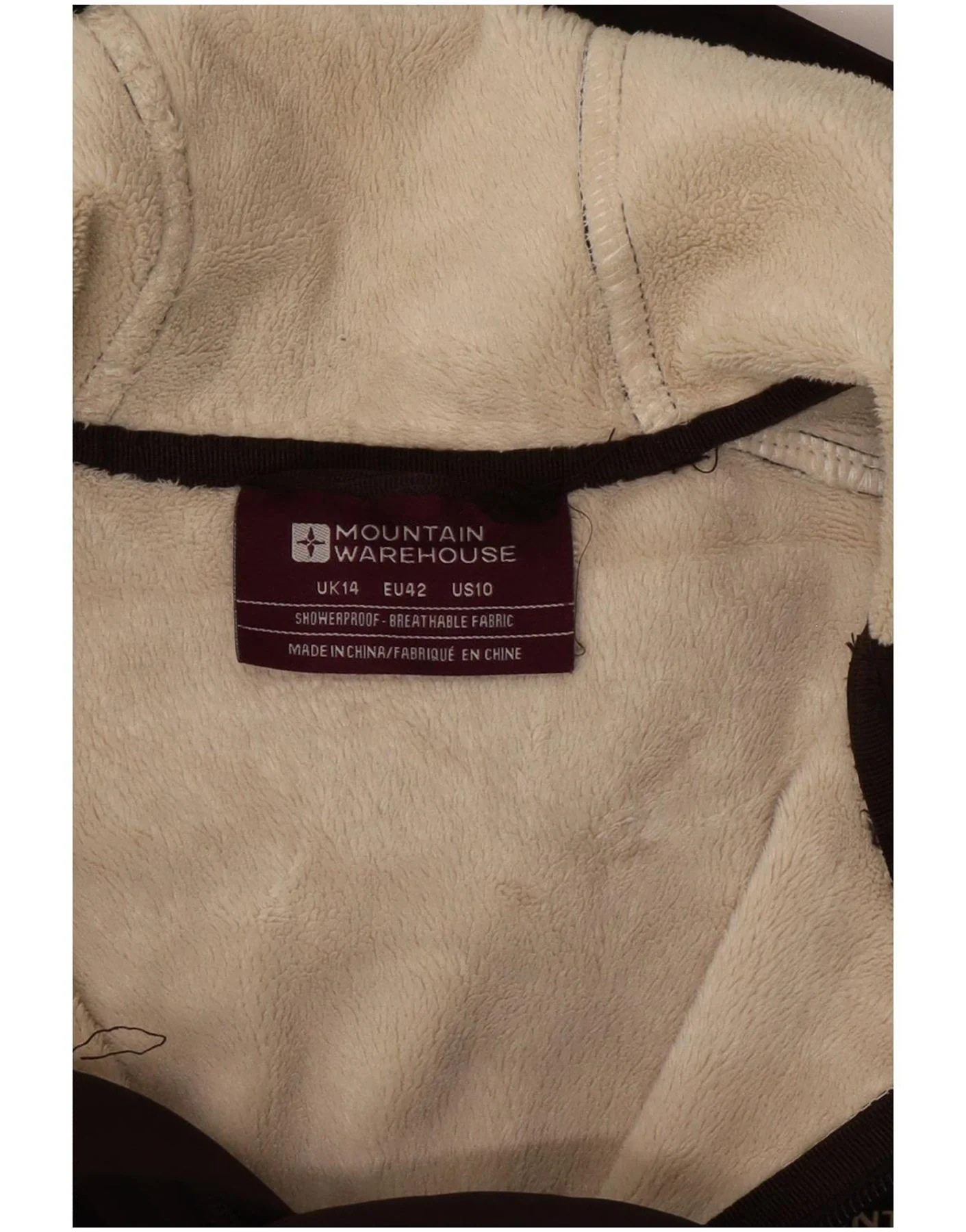 Mountain Warehouse Womens Hooded Windbreaker Jacket UK 14 Large Brown - Image 4