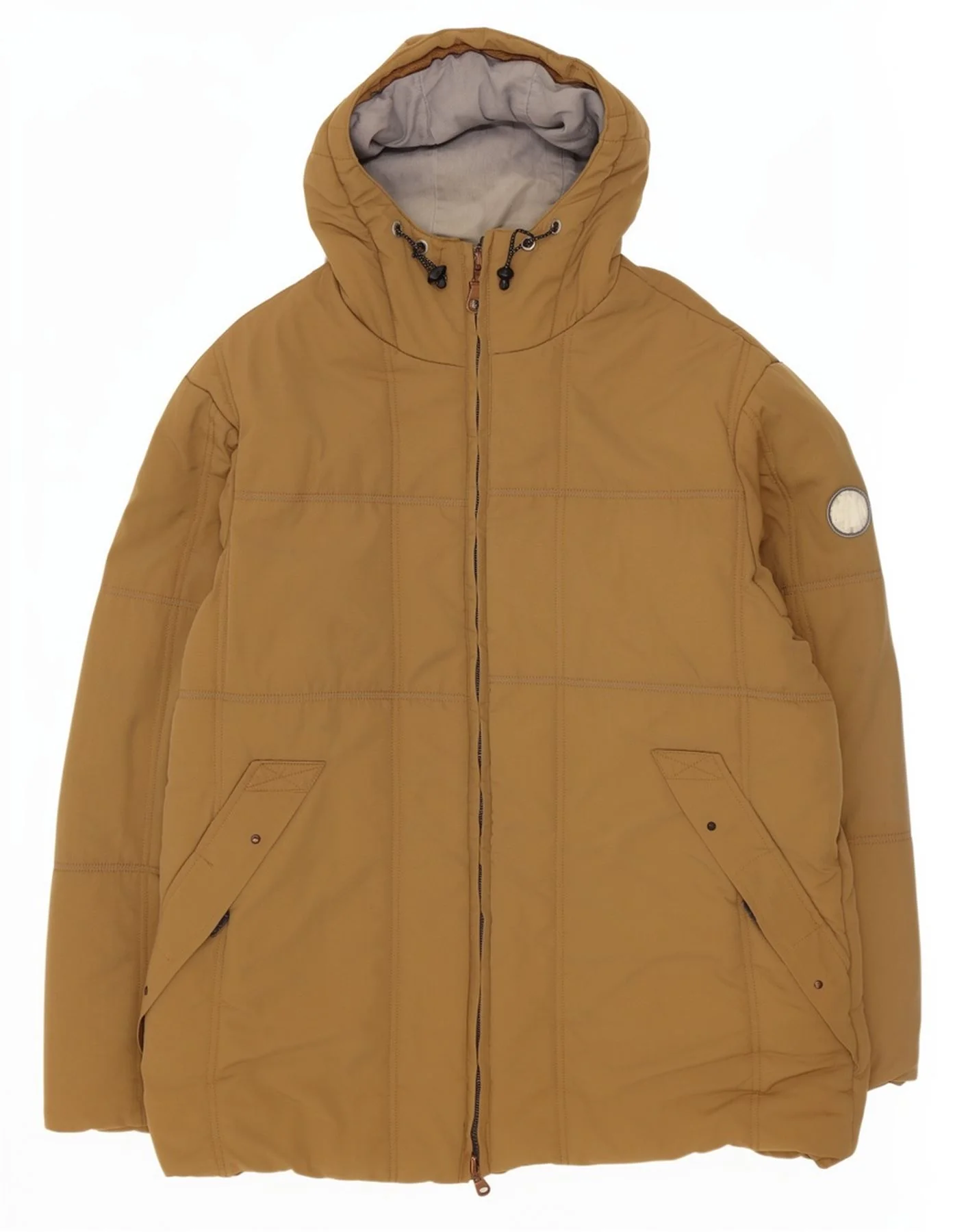 Murphy & Nye Mens Hooded Padded Jacket UK 42 XL Beige