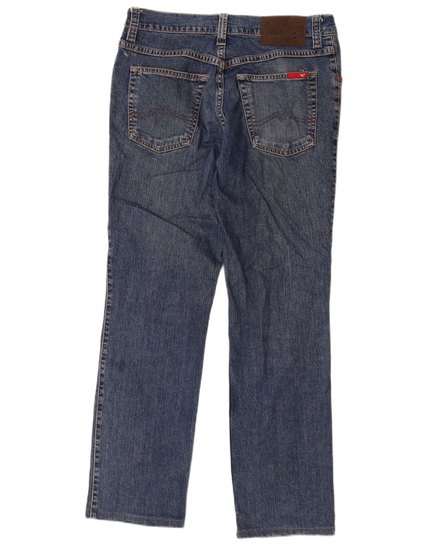 Mustang Mens Tramper Straight Jeans W34 L29 Blue Cotton - Image 2