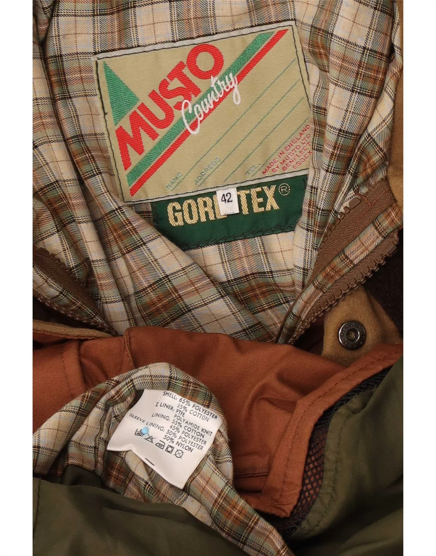 Musto Mens Utility Jacket UK 42 XL Brown Polyester - Image 4