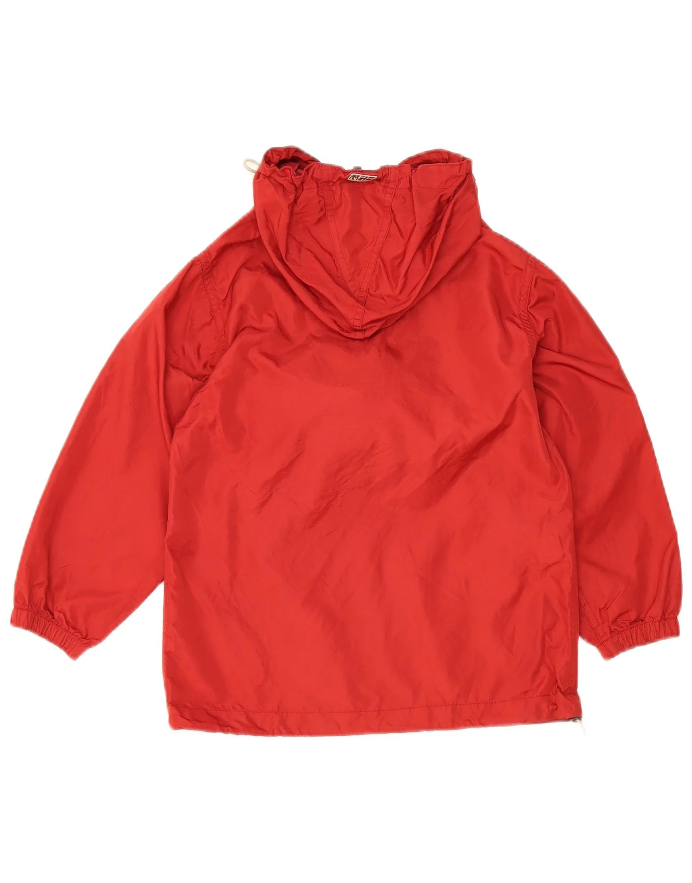 NAPAPIJRI Boys Geographic Graphic Hooded Rain Jacket 5-6 Years Red Nylon - Image 2