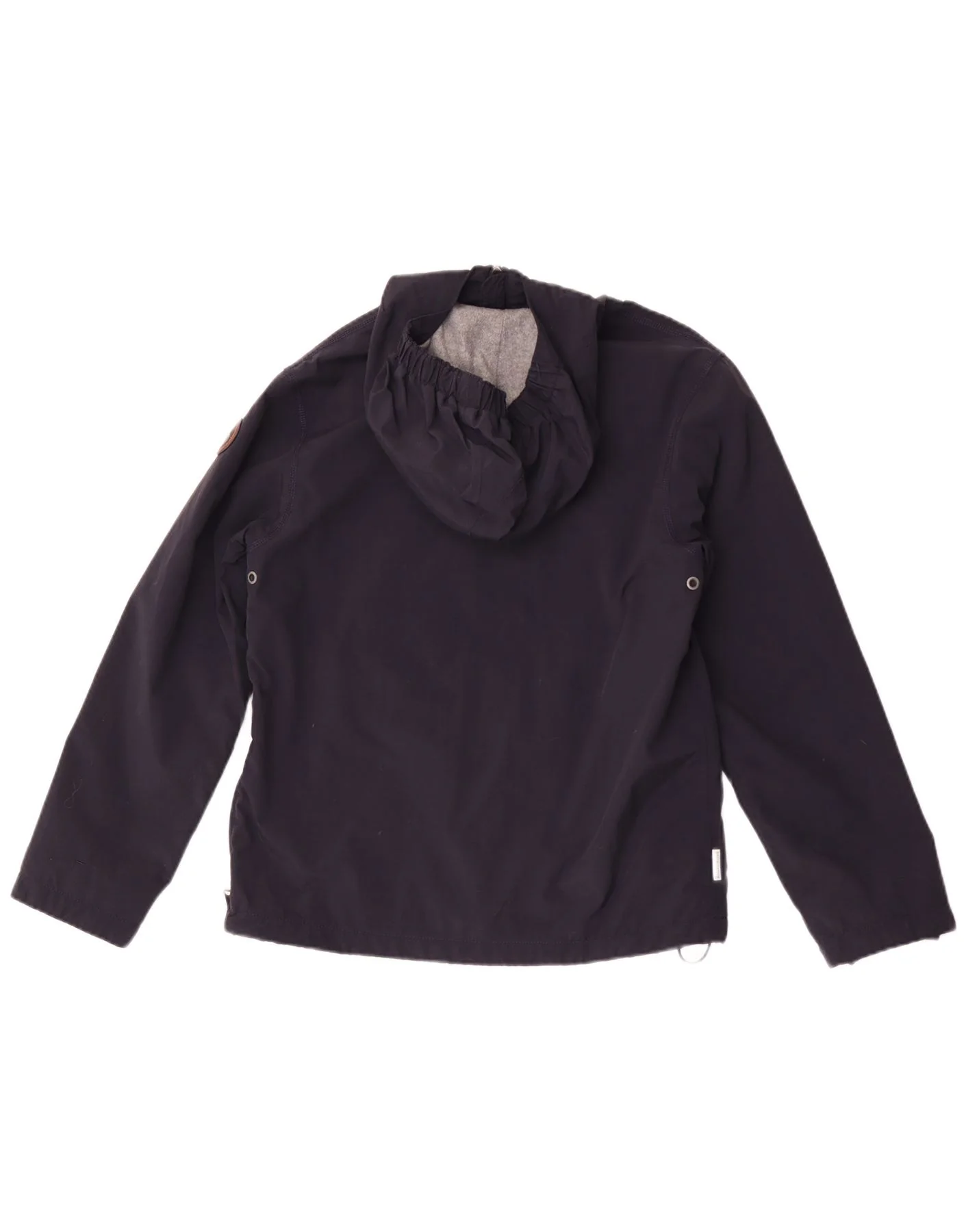 Napapijri Boys Graphic Hooded Anorak Jacket 13-14 Years Navy Blue - Image 2