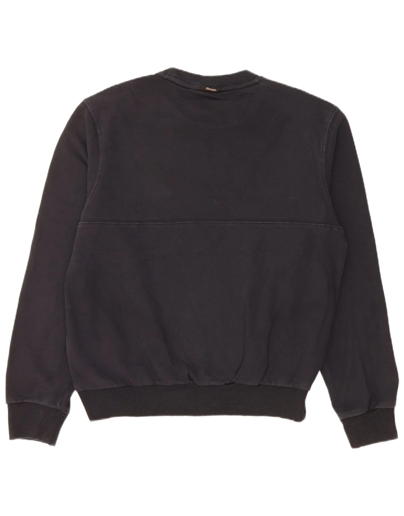 Napapijri Mens Graphic Sweatshirt Jumper Large Black Cotton - Image 2