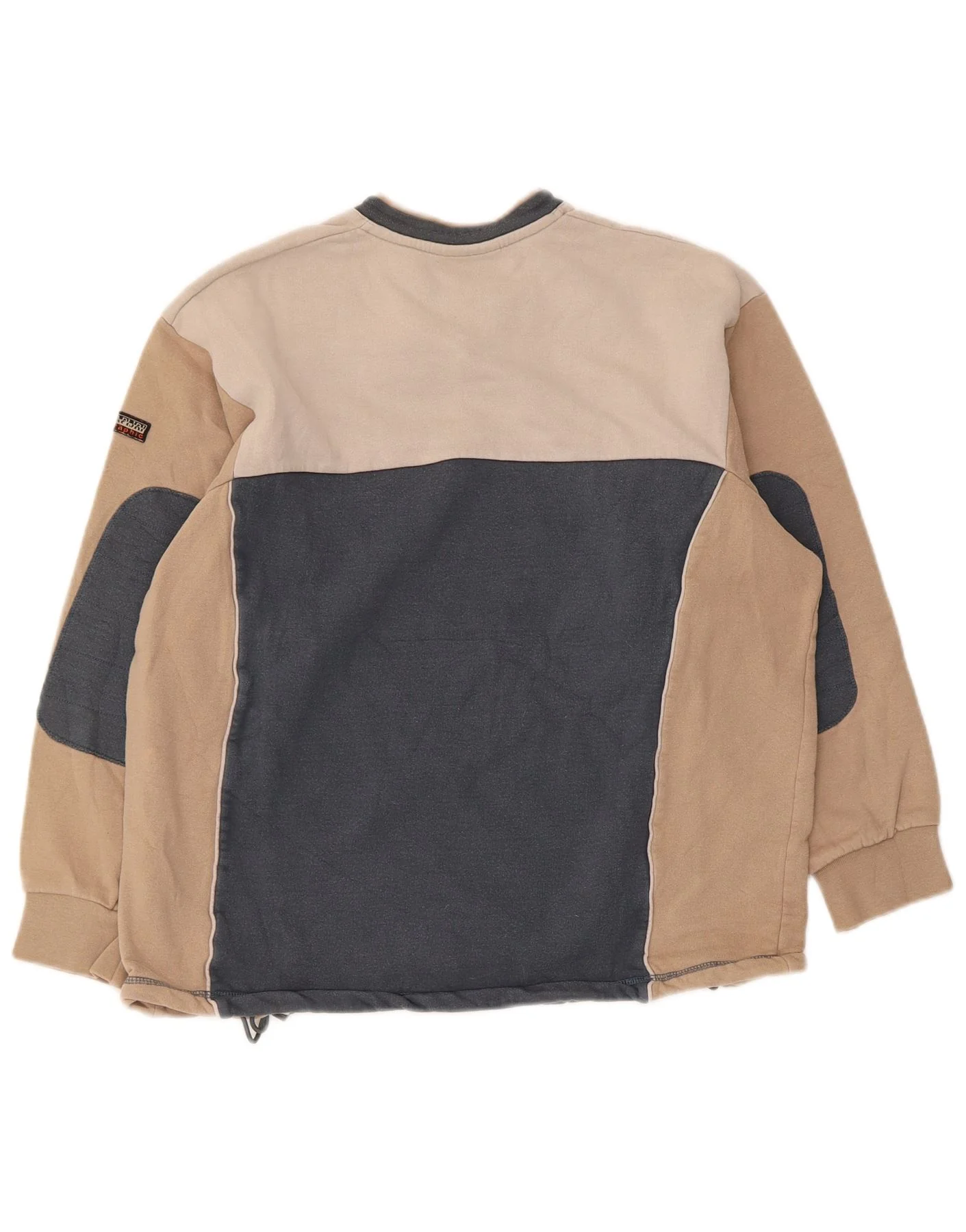 Napapijri Mens Graphic Sweatshirt Jumper XS Multicoloured Colourblock - Image 2