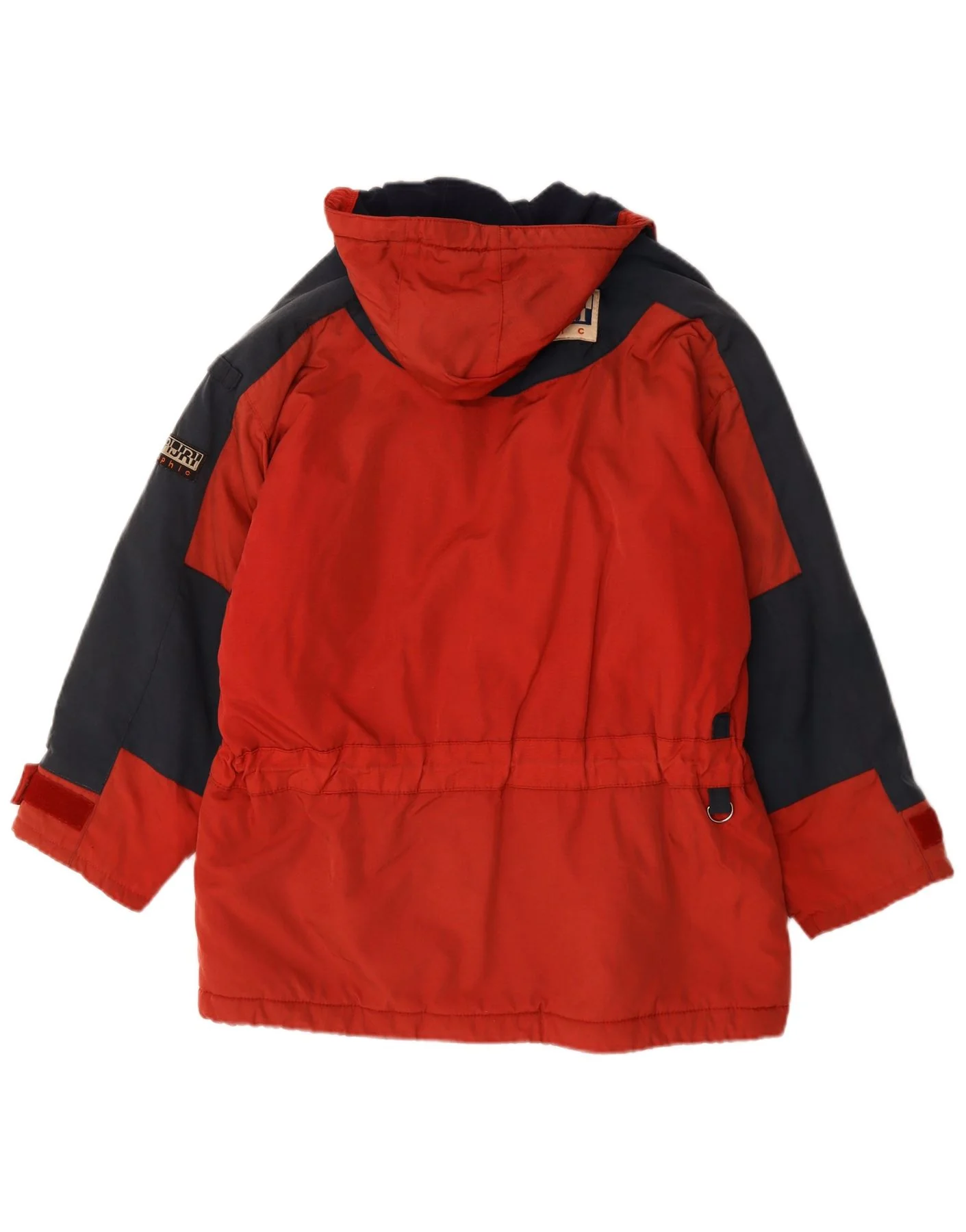 Napapijri Mens Graphic Windbreaker Jacket UK 38 Medium Red Colourblock - Image 2
