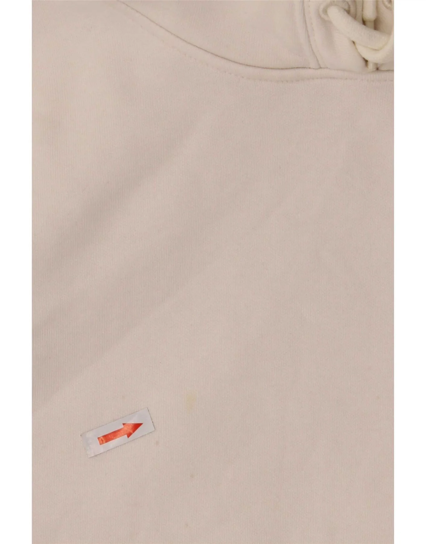 Napapijri Womens Graphic Hoodie Jumper Large White Cotton - Image 3
