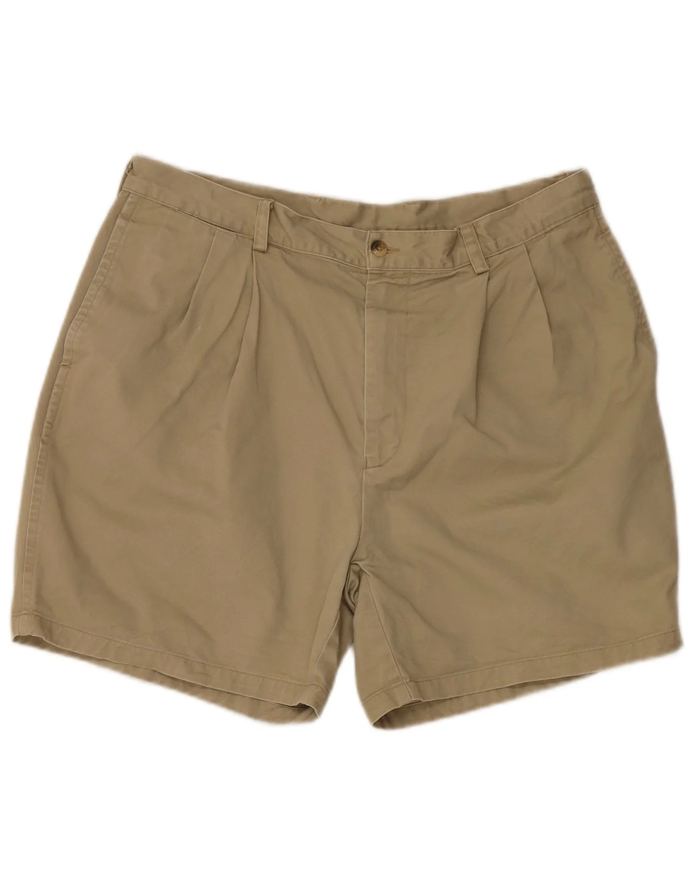 Nautica Mens Pegged Chino Shorts W36 Large Khaki Cotton