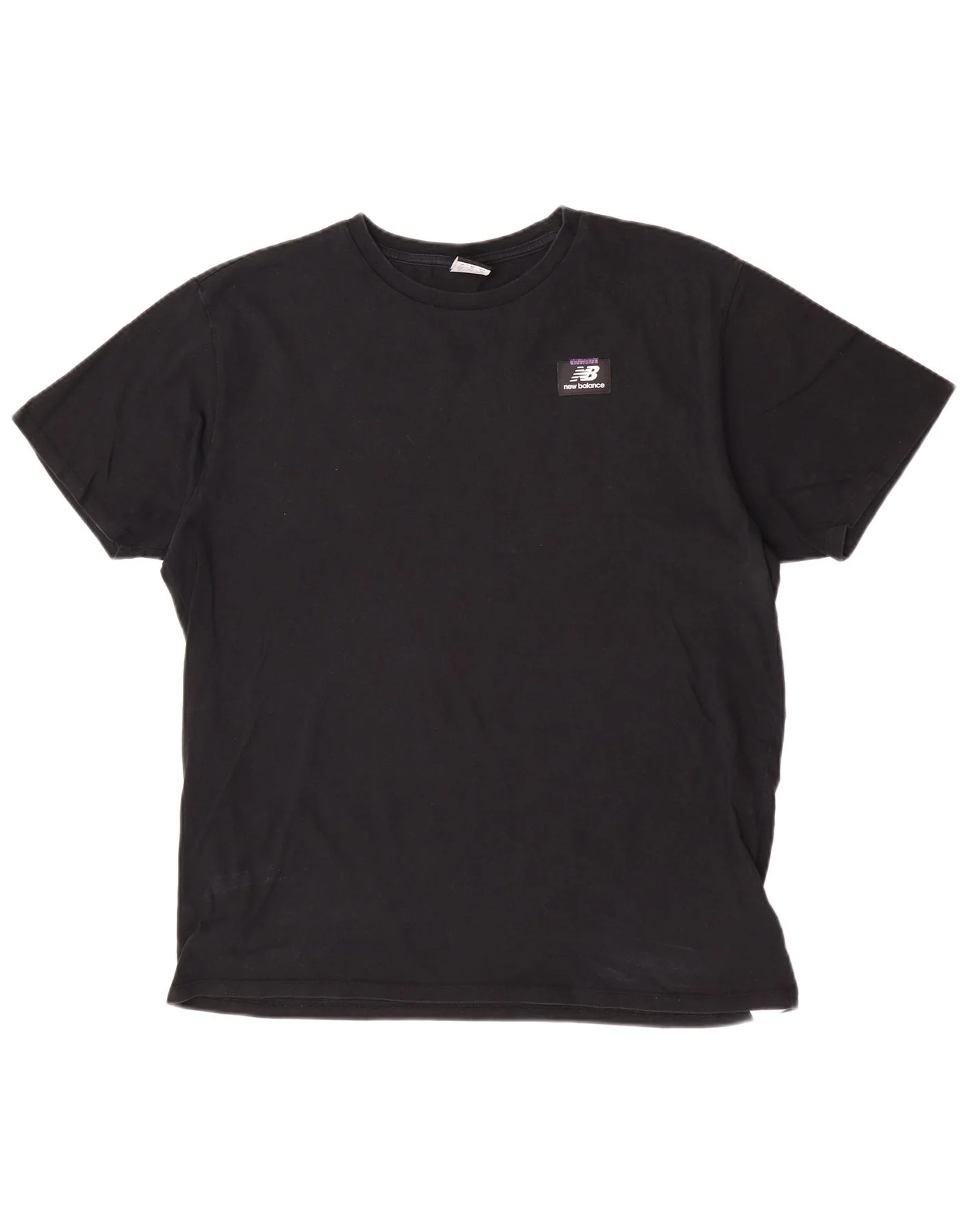 New Balance Mens Graphic T-Shirt Top XL Black Cotton
