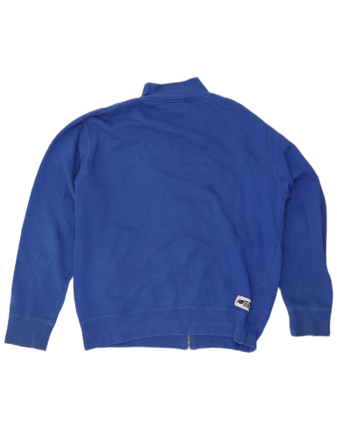 New Balance Mens Tracksuit Top Jacket Medium Blue Cotton - Image 2