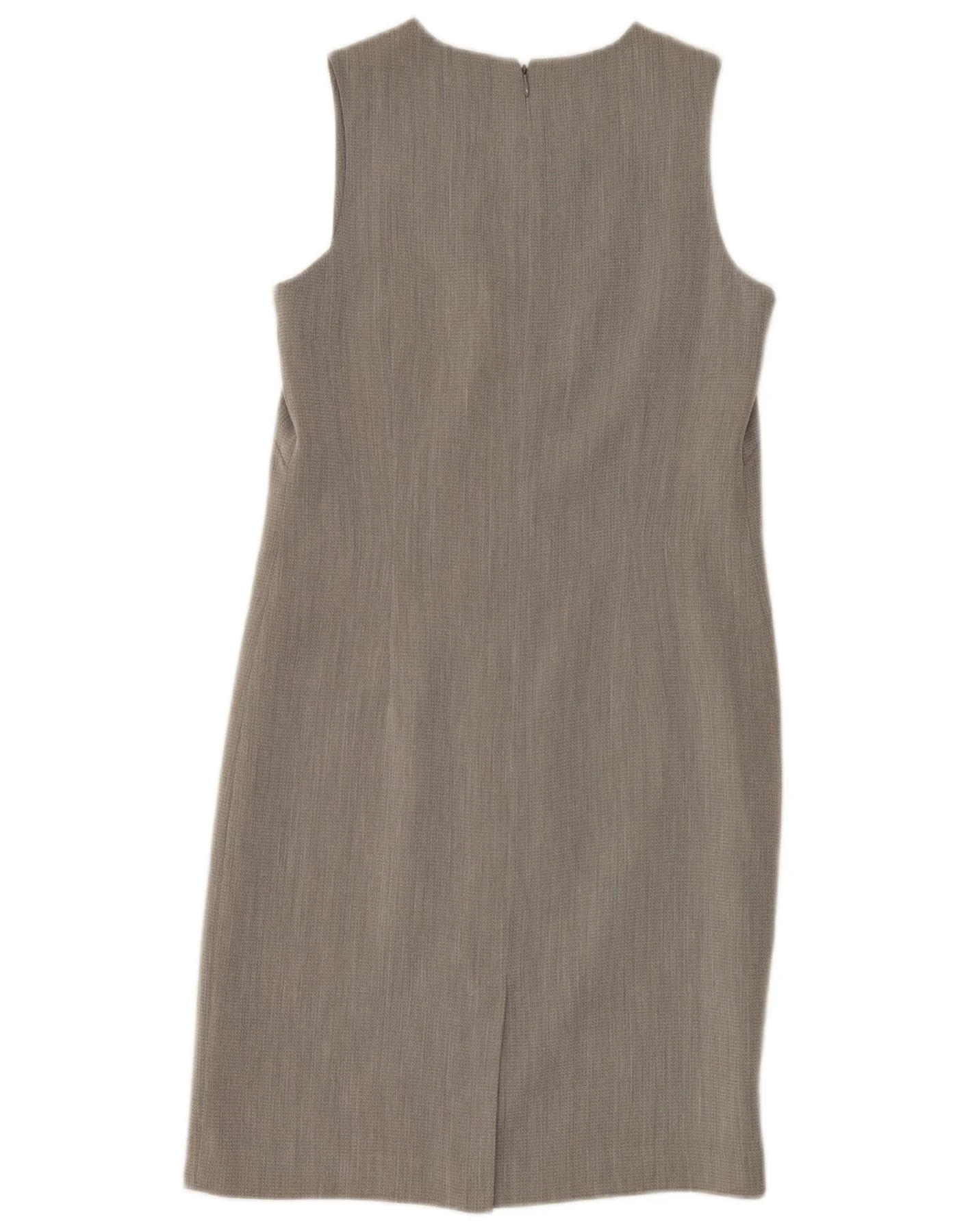 Next Womens Sleeveless Sheath Dress UK 8 Small Grey Cupro - Image 2