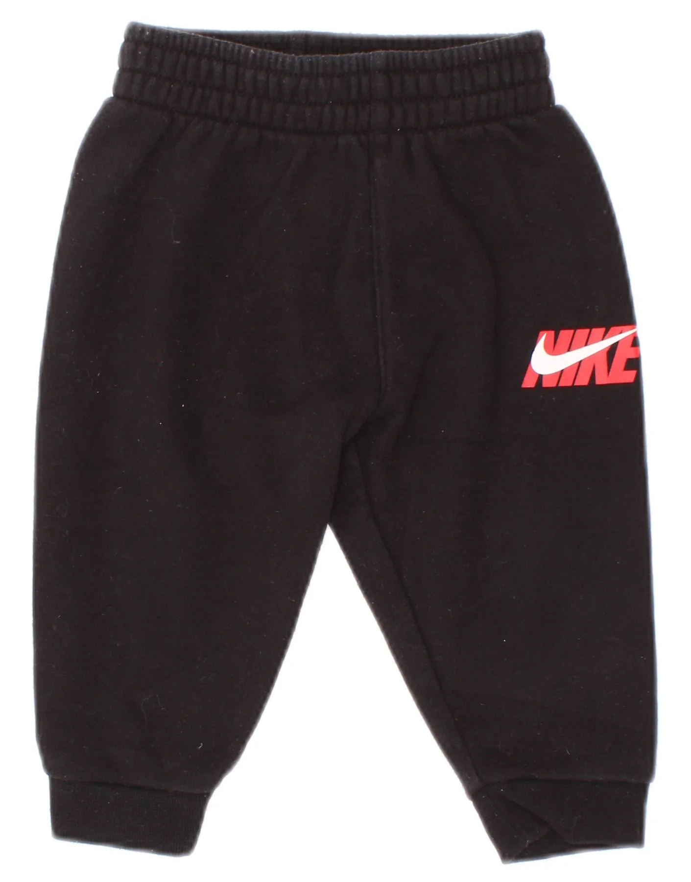 Nike Baby Boys Graphic Joggers Tracksuit Trousers 6-9 Months Black Cotton