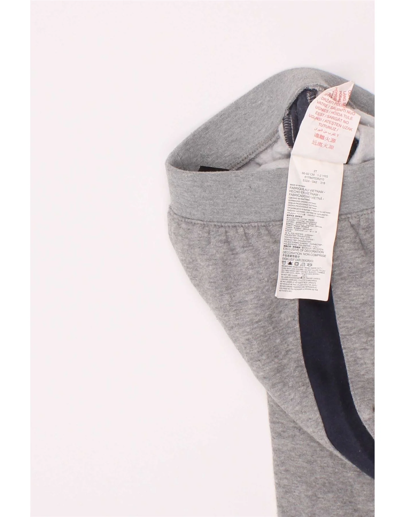 Nike Baby Boys Joggers Tracksuit Trousers 18-24 Months Grey Colourblock - Image 4