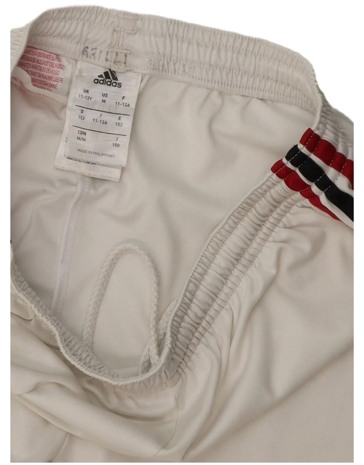 Nike Boys AC Milan Sport Shorts 11-12 Years White Polyester - Image 4