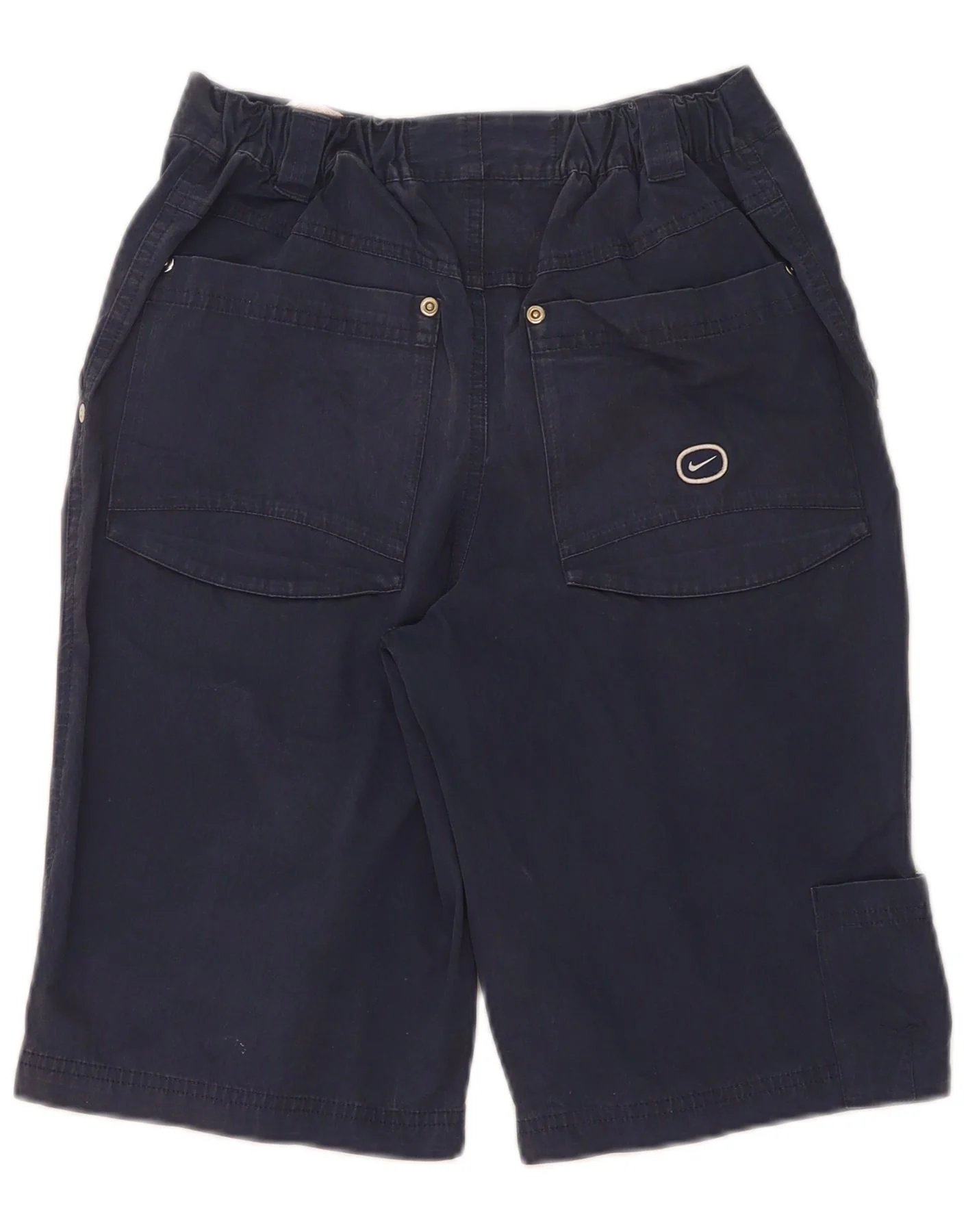 Nike Boys Bermuda Shorts 10-11 Years Medium W24 Navy Blue Cotton - Image 2